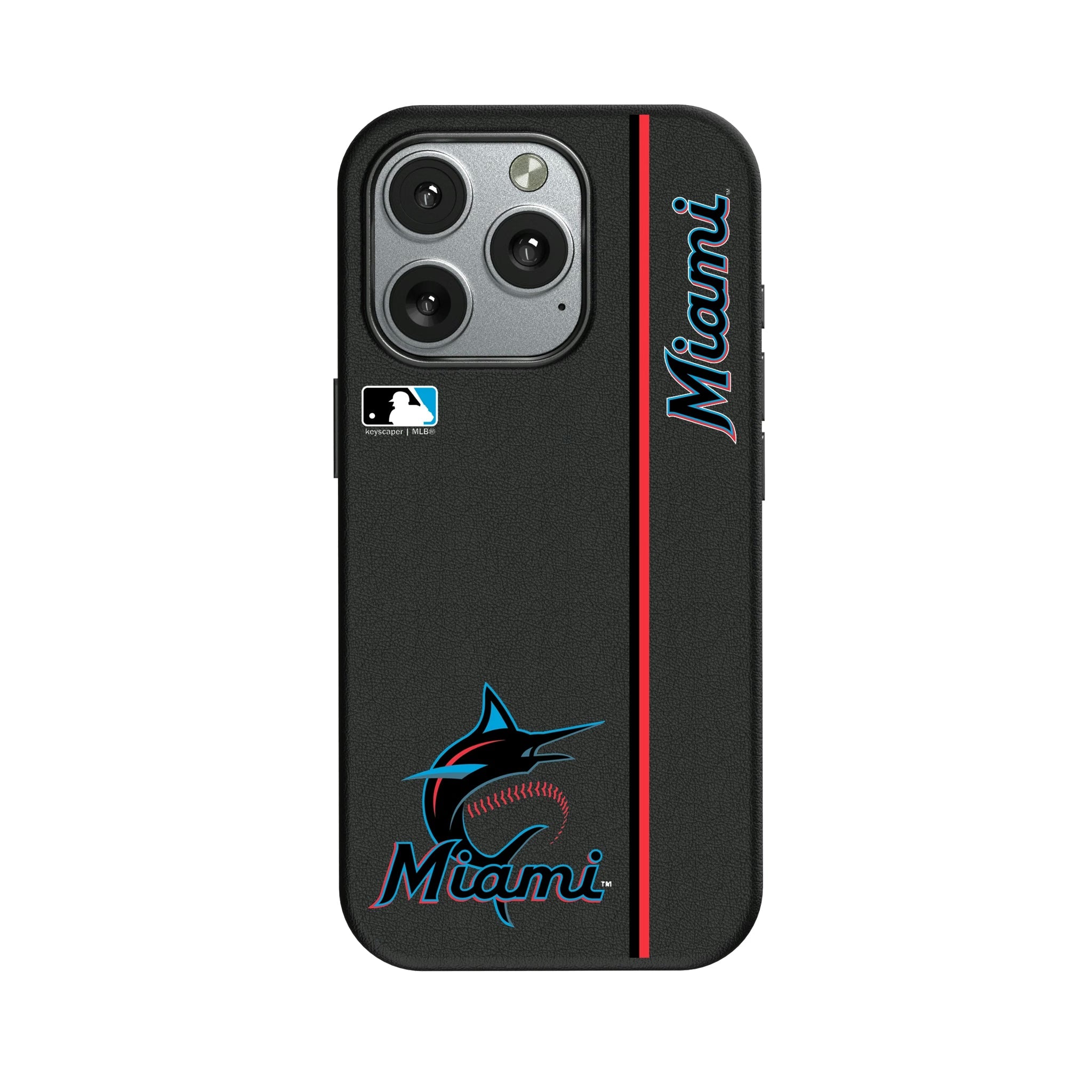 Miami Marlins Sidebar MagSafe Compatible Phone Case for Apple iPhone - Sports Gifts, Sports Memorabilia, Sports Collectibles, Fan Shop