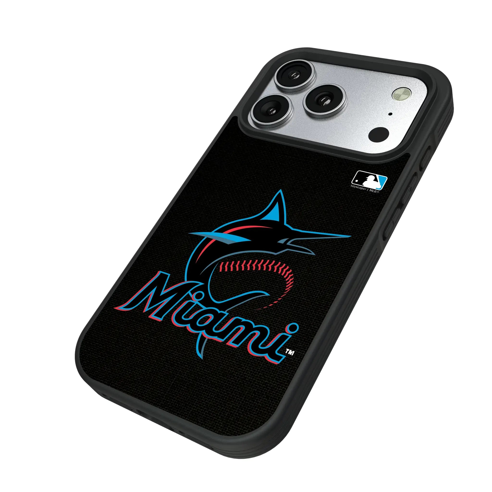 Miami Marlins Solid Bump Phone Case