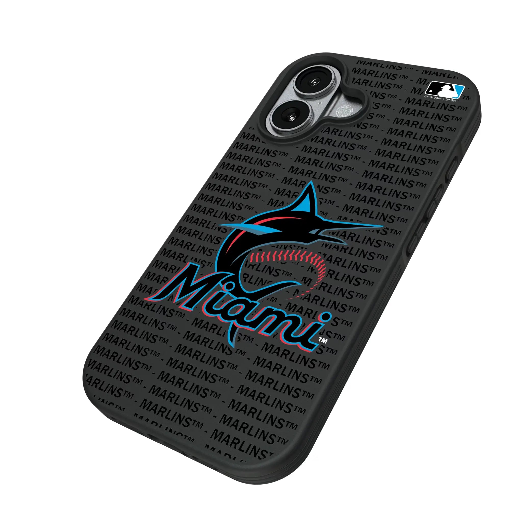 Miami Marlins Text Backdrop Bump Phone Case