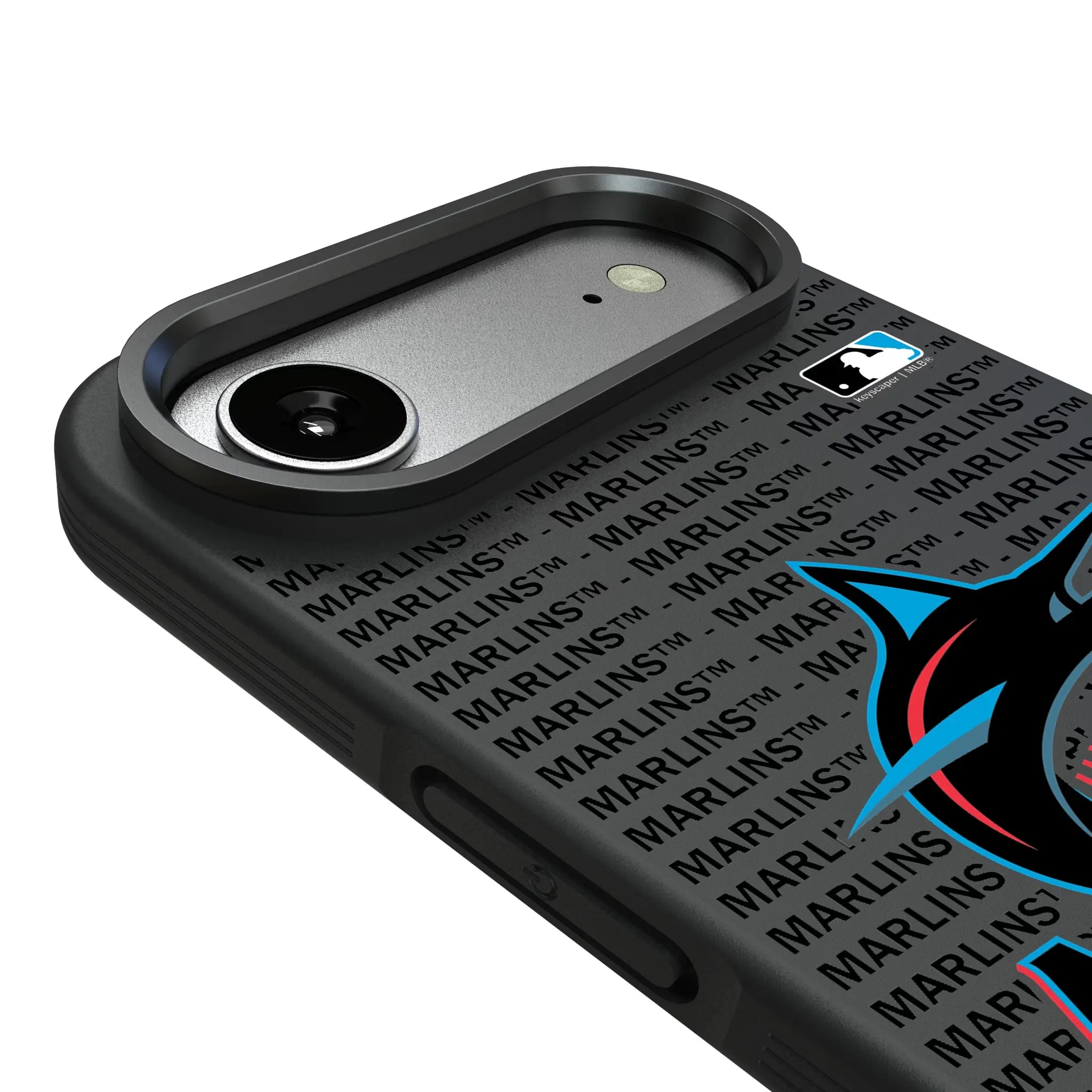 Miami Marlins Text Backdrop Bump Phone Case