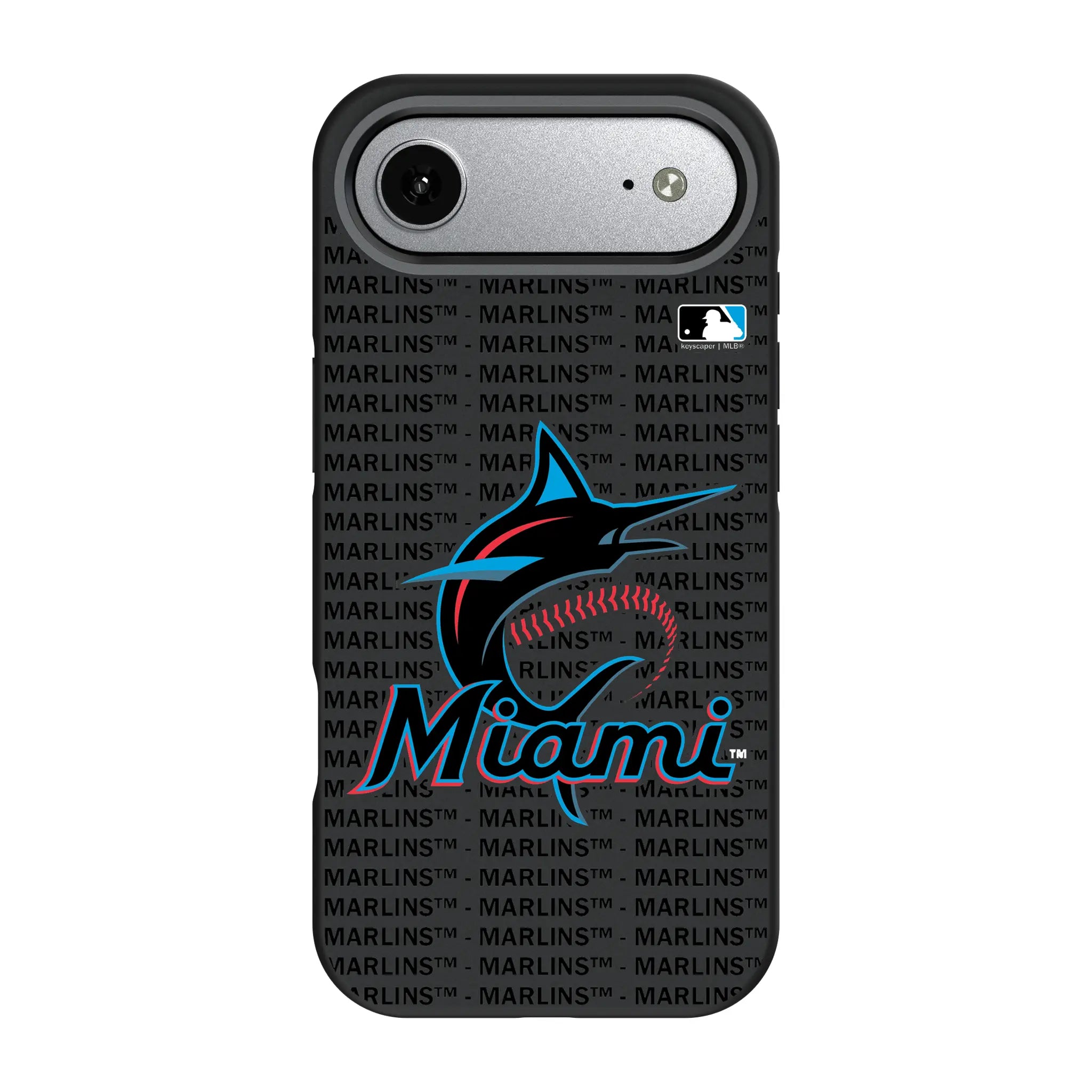 Miami Marlins Text Backdrop Bump Phone Case