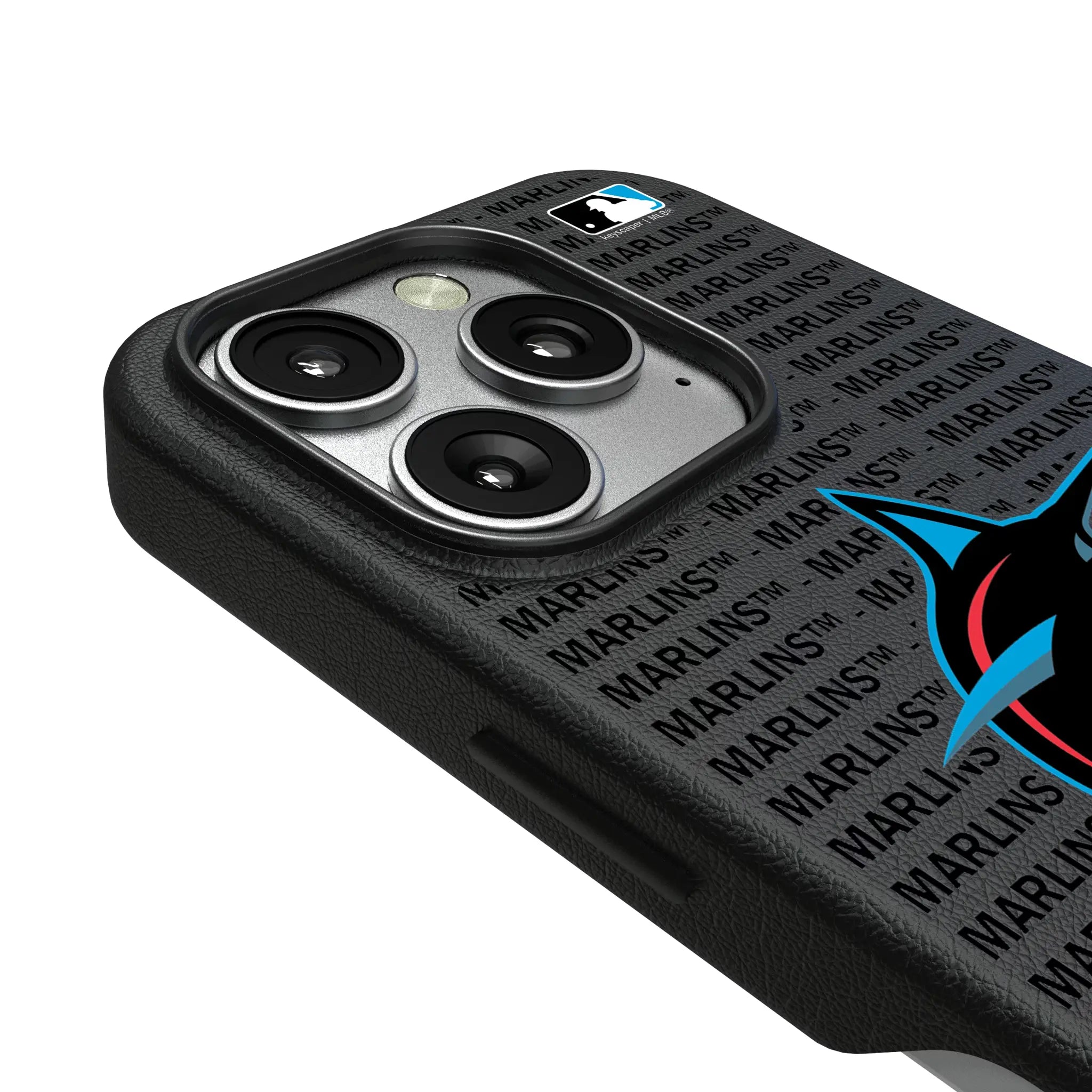 Miami Marlins Text Backdrop MagSafe Compatible Phone Case for Apple iPhone