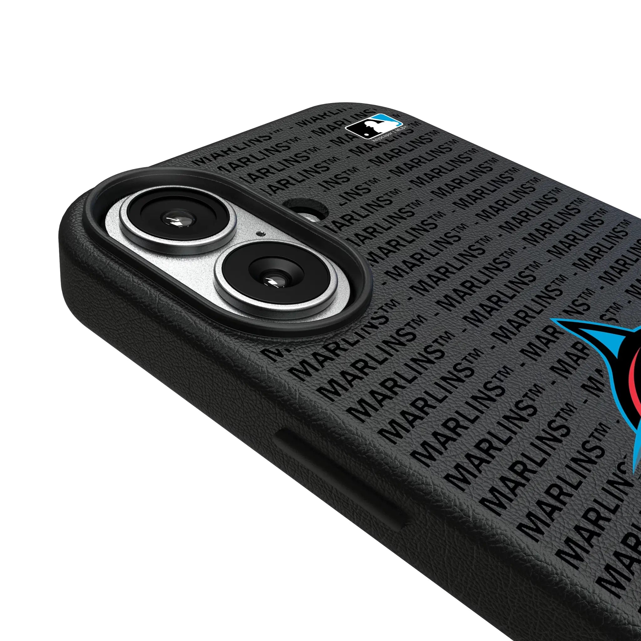 Miami Marlins Text Backdrop MagSafe Compatible Phone Case for Apple iPhone