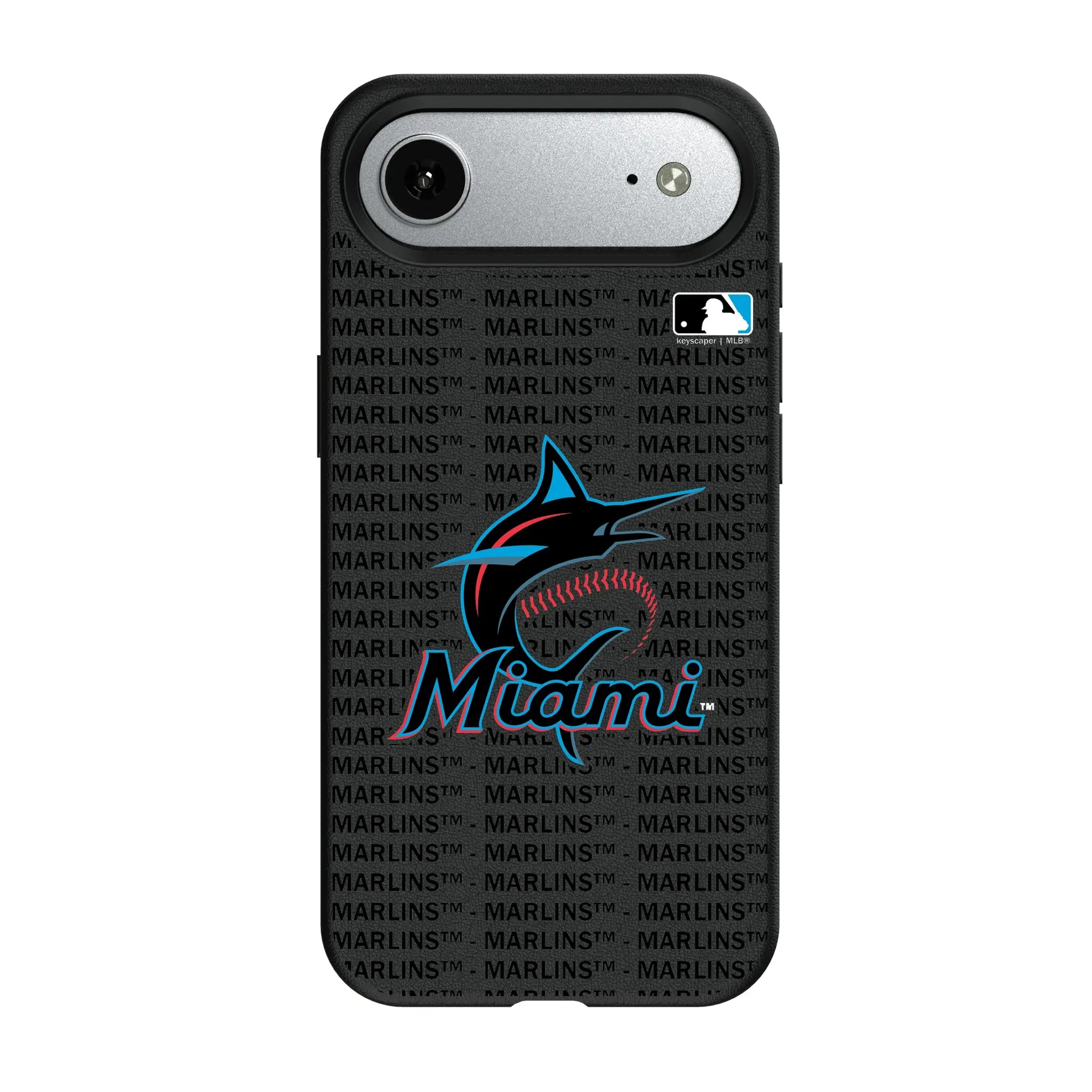 Miami Marlins Text Backdrop MagSafe Compatible Phone Case for Apple iPhone