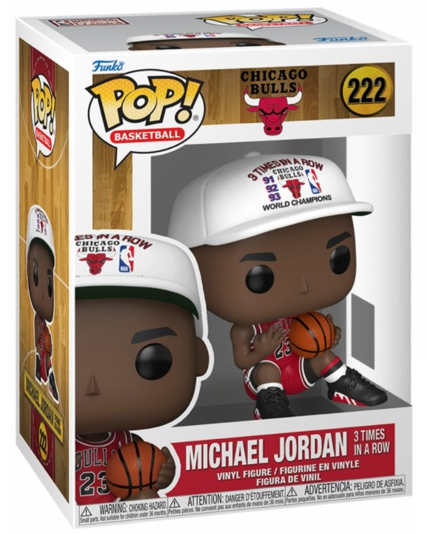 Michael Jordan (Chicago Bulls) 3x in a Row Funko Pop! NBA Legends - Sports Gifts, Sports Memorabilia, Sports Collectibles, Fan Shop