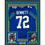 Framed Autographed/Signed Michael Bennett 35x39 Seattle Blue Retro Football Jersey JSA COA