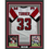 Framed Autographed/Signed Michael Turner 35x39 Atlanta White Football Jersey Beckett BAS COA