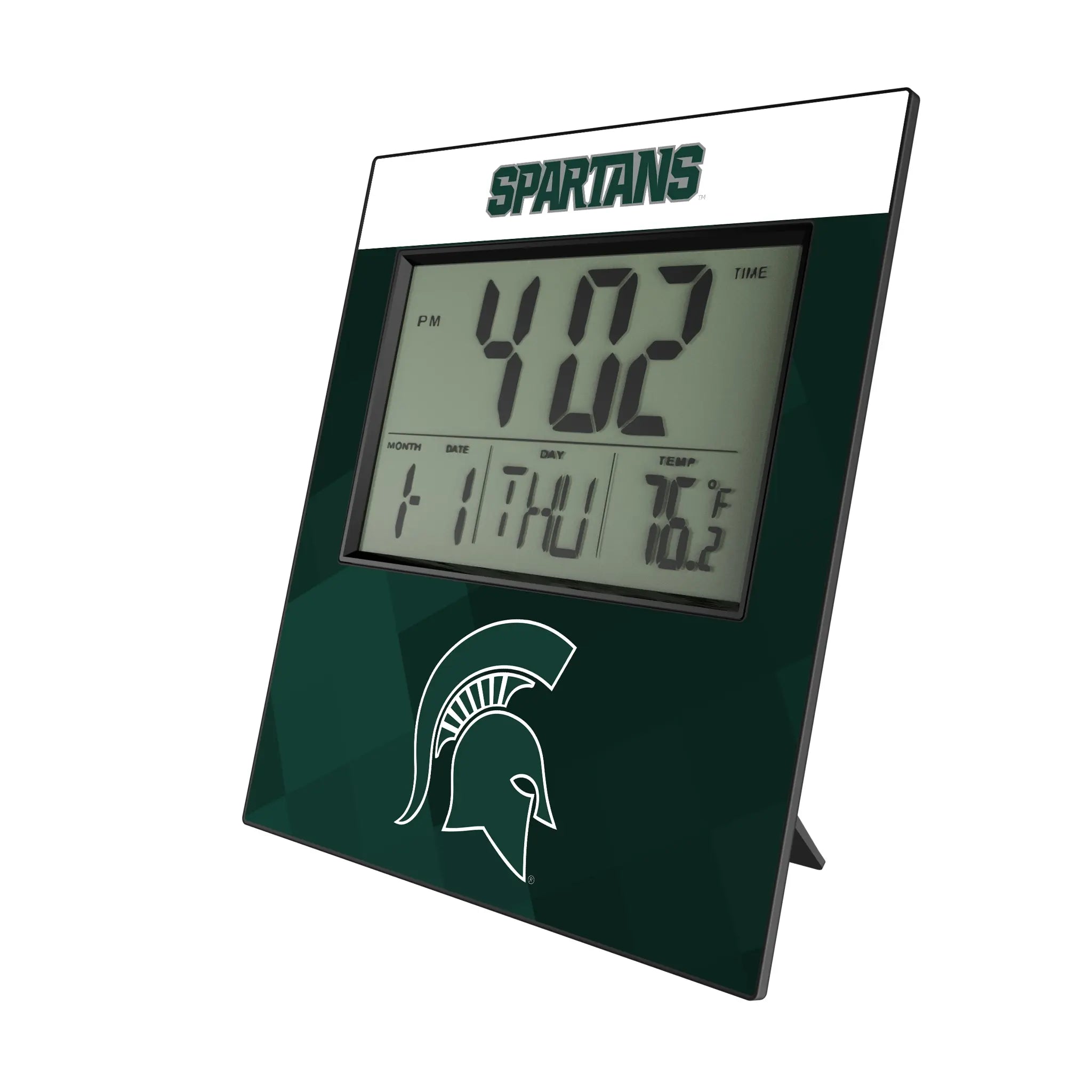 Michigan State University Spartans Color Block Wall Clock