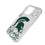 Michigan State University Spartans Confetti Clear Phone Case for Apple iPhone