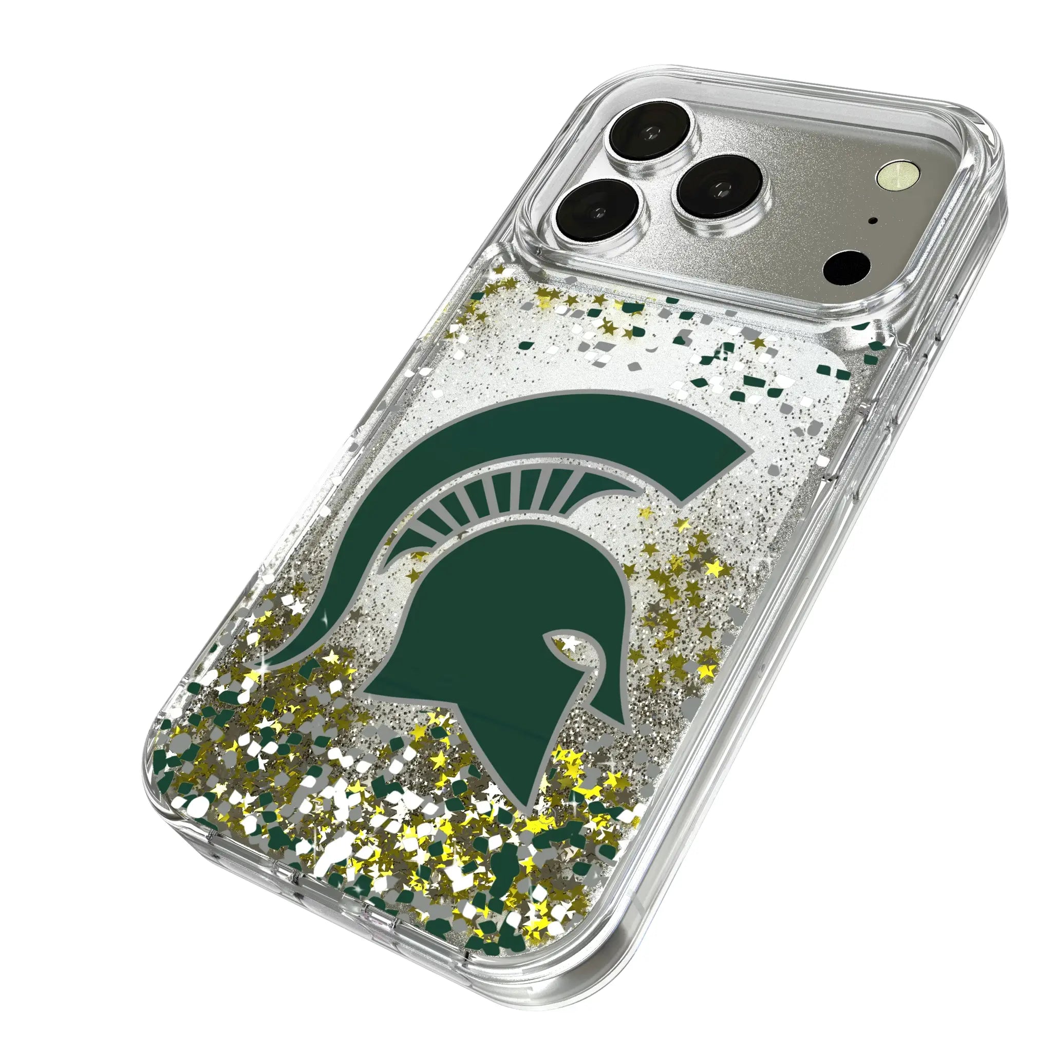 Michigan State University Spartans Confetti Glitter Phone Case