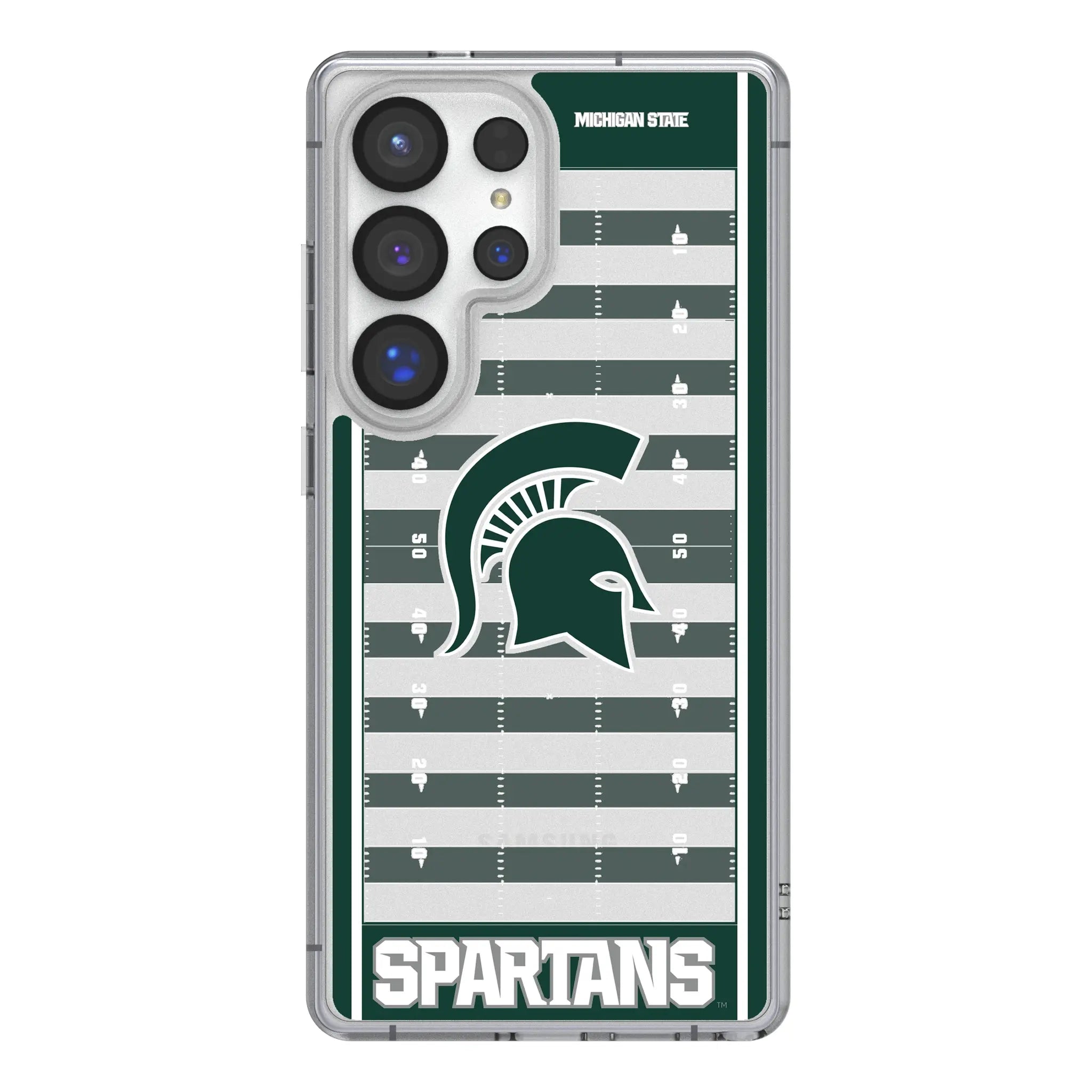 Michigan State University Spartans Field Clear Phone Case for Samsung Galaxy