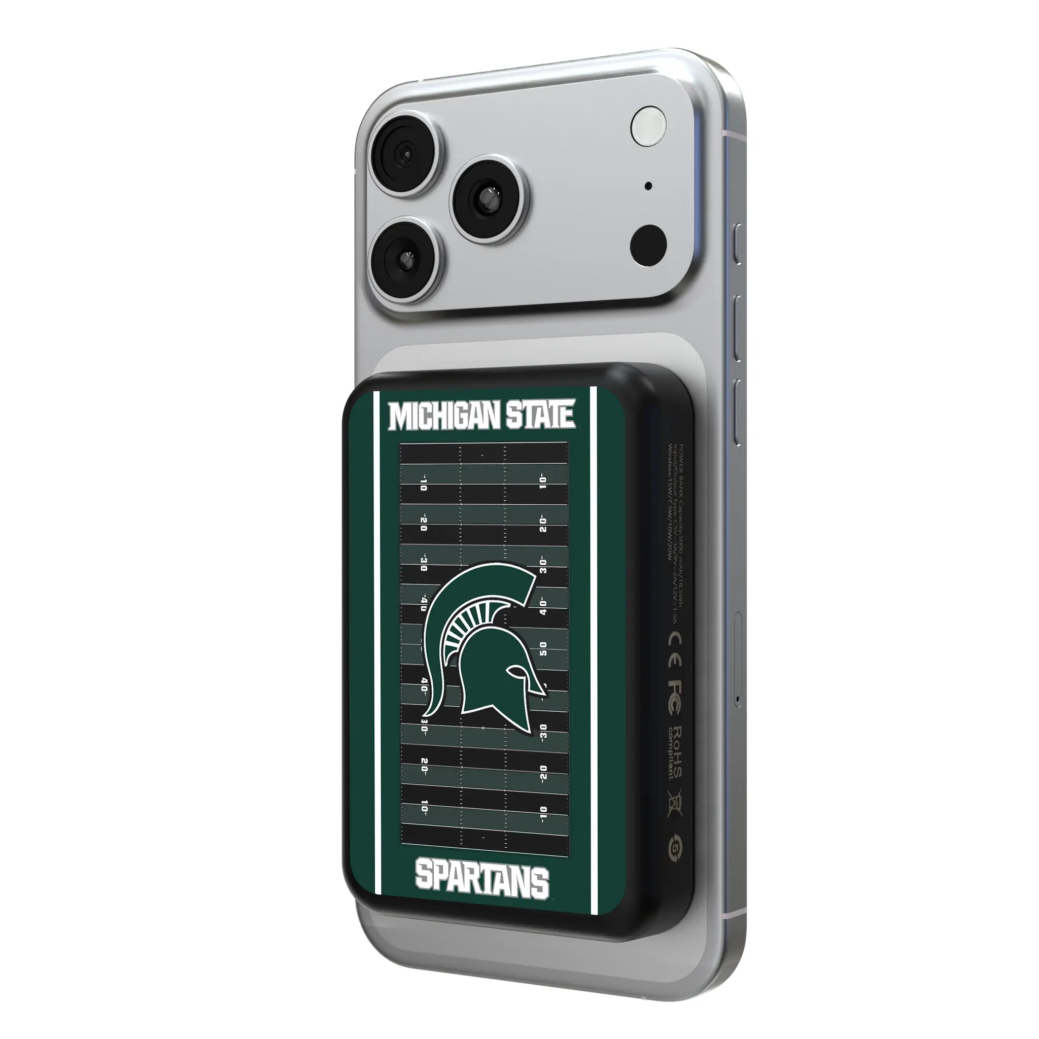 Michigan State University Spartans Field Wireless Mag Power Bank