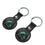 Michigan State University Spartans Insignia Black Airtag Holder 2-Pack