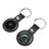 Michigan State University Spartans Insignia Black Airtag Holder 2-Pack