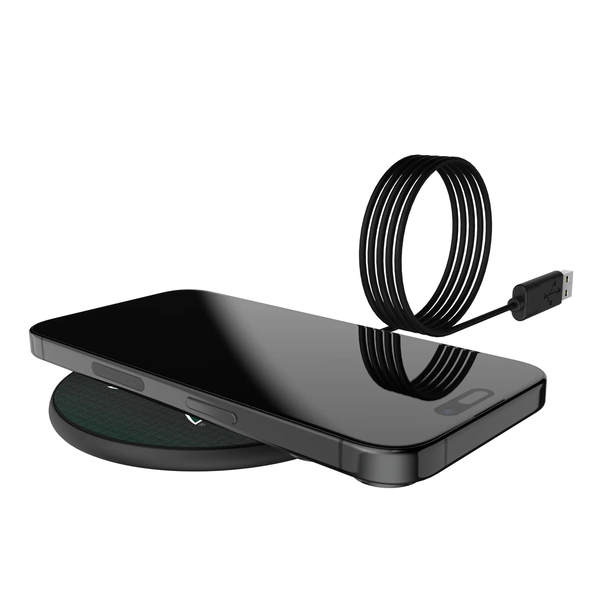 Michigan State University Spartans Linen 15-Watt Wireless Charger