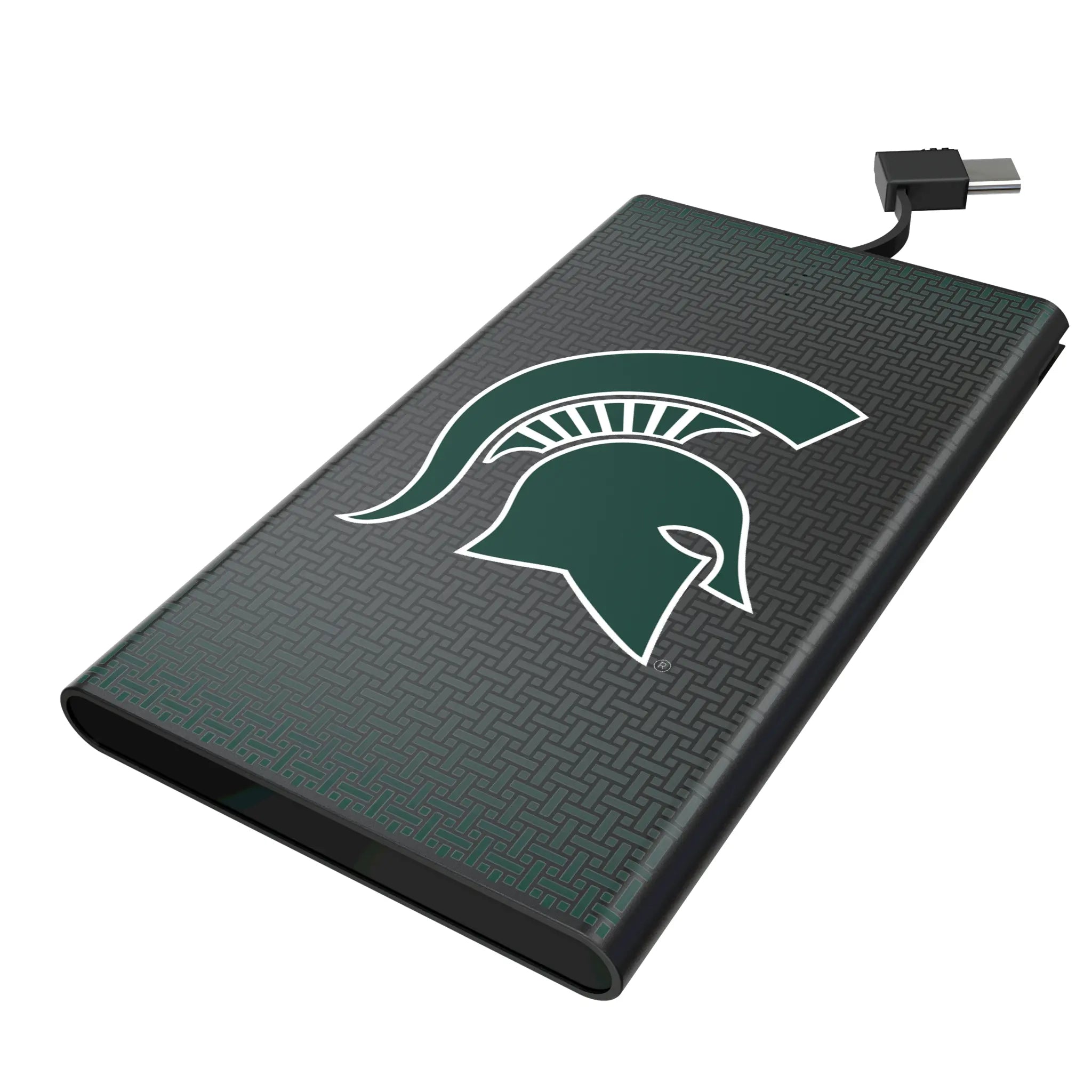 Michigan State University Spartans Linen 5000mAh Flat Powerbank