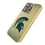 Michigan State University Spartans Linen Bling Phone Case for Apple iPhone