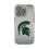 Michigan State University Spartans Linen Clear Phone Case for Apple iPhone