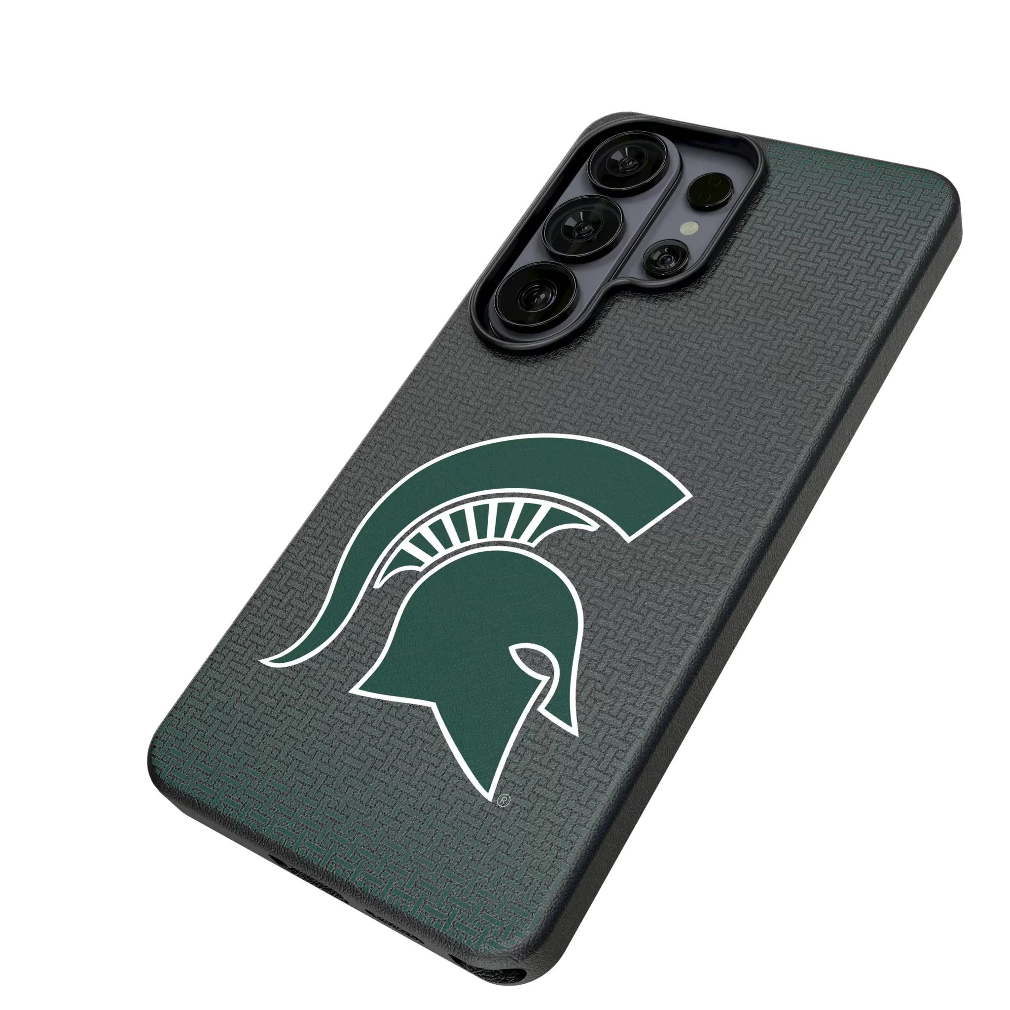 Michigan State University Spartans Linen MagSafe Compatible Phone Case for Samsung Galaxy