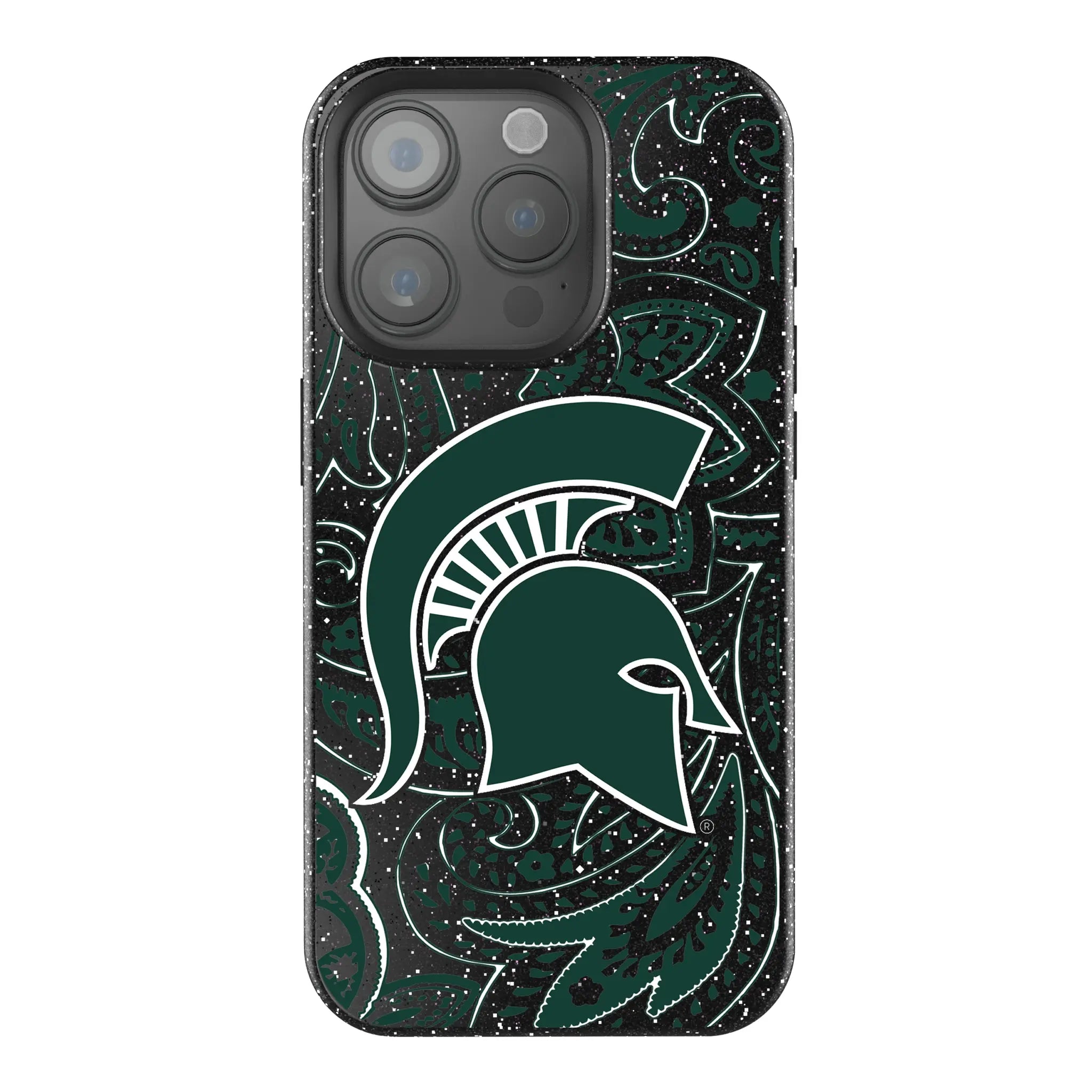 Michigan State University Spartans Paisley Bling Phone Case