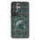Michigan State University Spartans Plaid MagSafe Compatible Phone Case for Samsung Galaxy