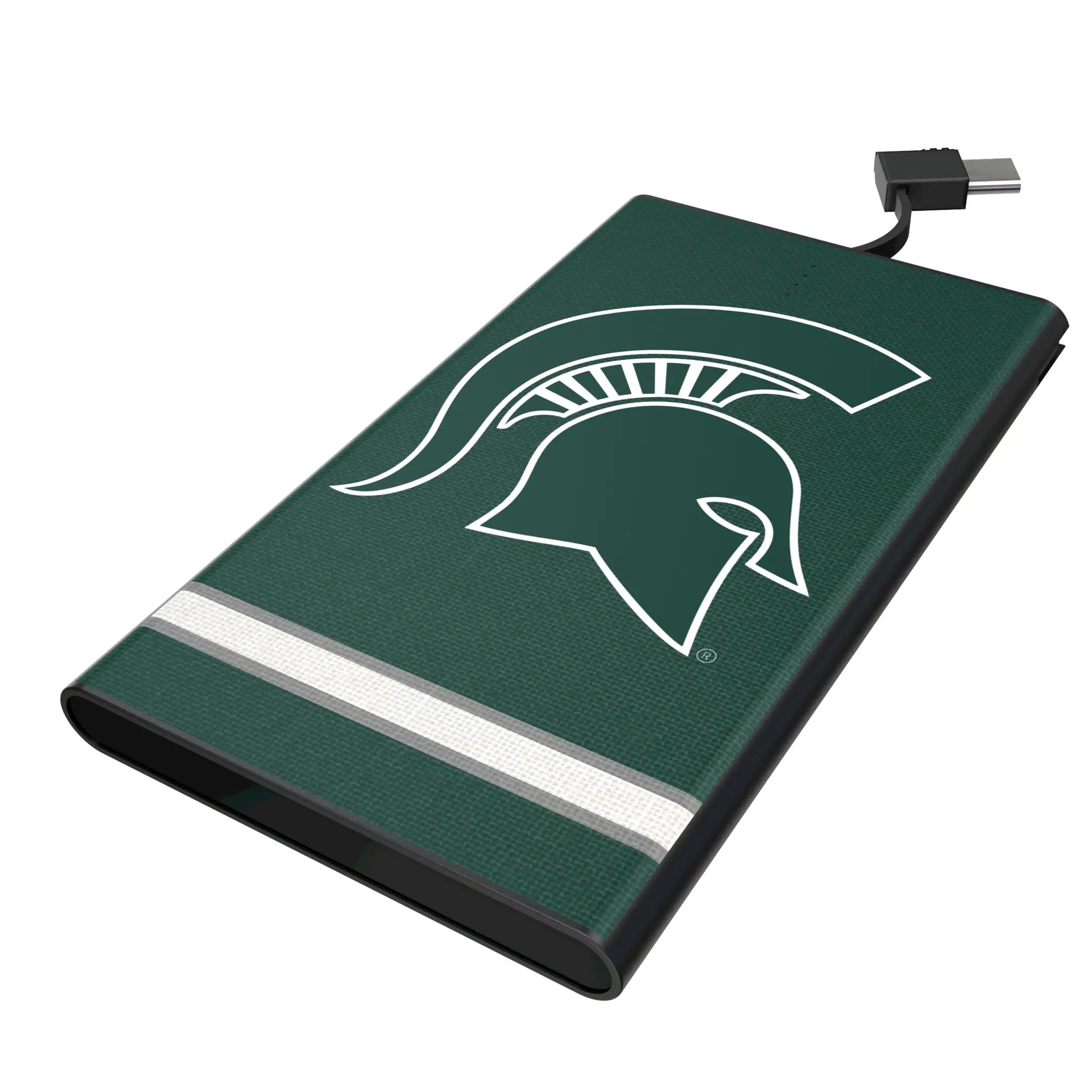 Michigan State University Spartans Stripe 5000mAh Flat Powerbank