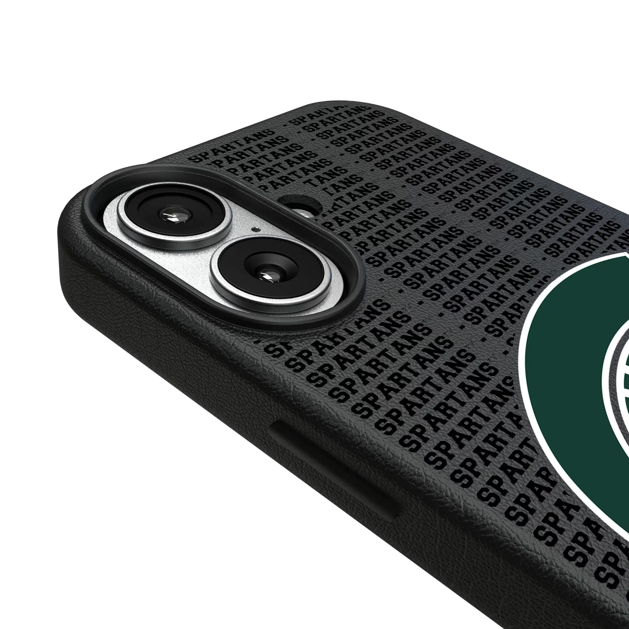 Michigan State University Spartans Text Backdrop MagSafe Compatible Phone Case for Apple iPhone