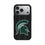 Michigan State University Spartans Text Backdrop MagSafe Compatible Phone Case for Apple iPhone