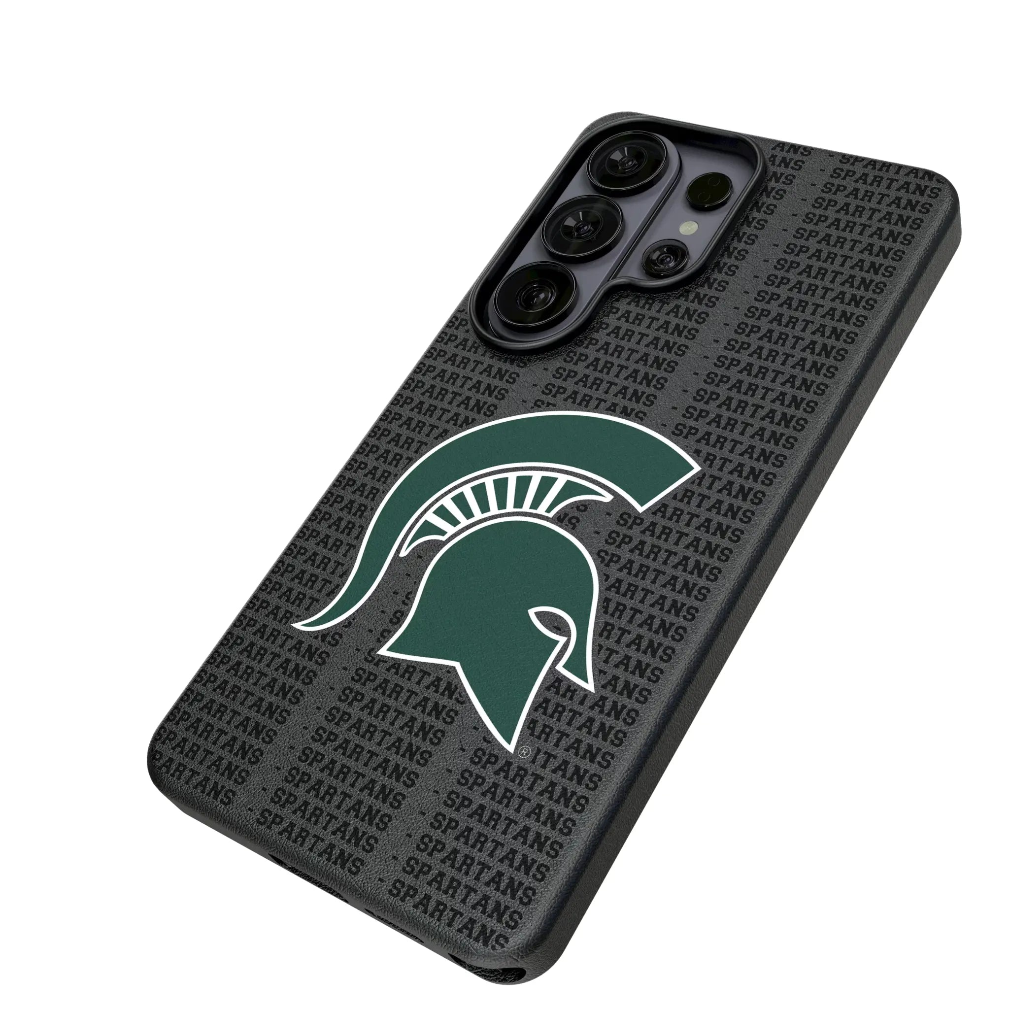Michigan State University Spartans Text Backdrop MagSafe Compatible Phone Case for Samsung Galaxy
