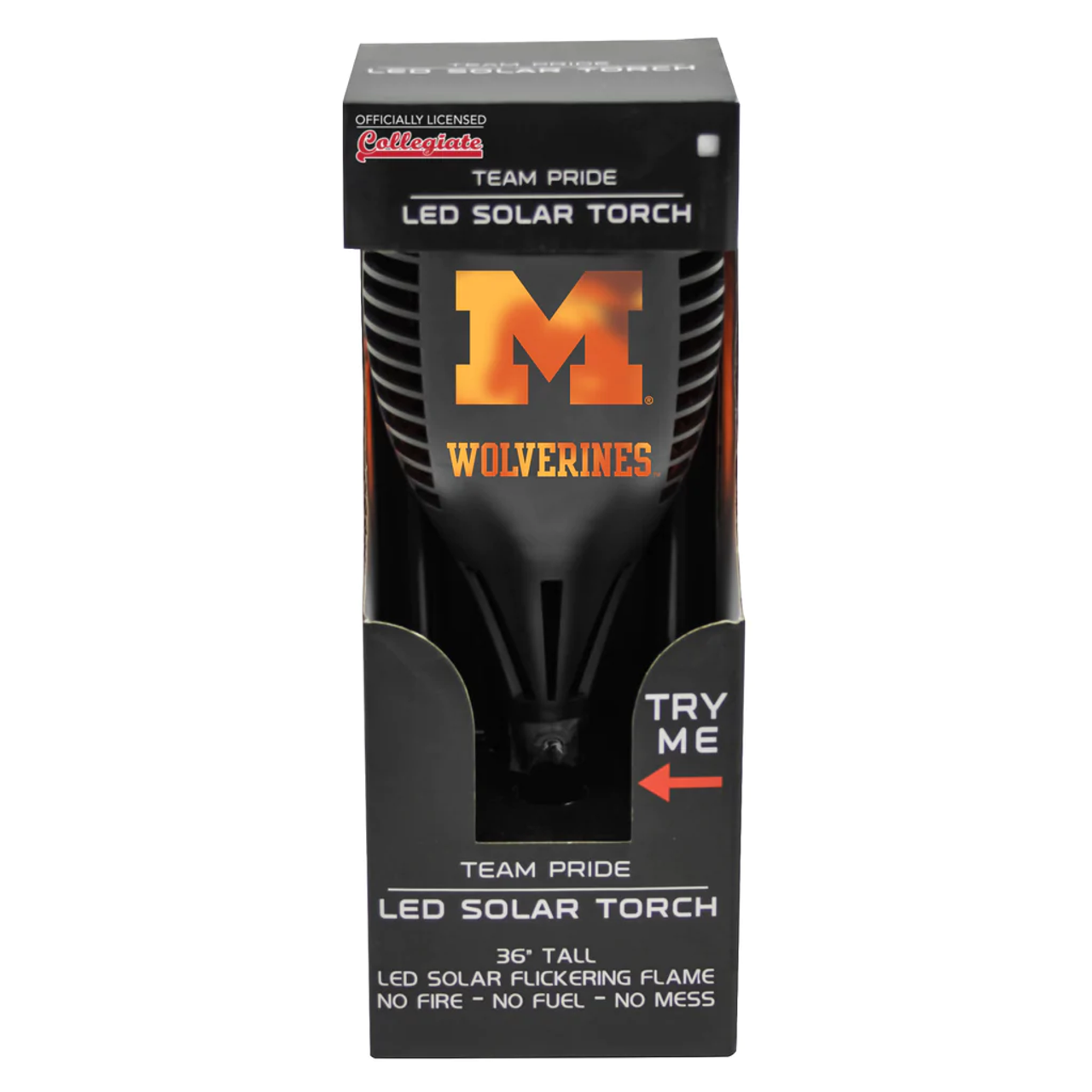 Michigan Wolverines Solar Torch LED - Sports Collectibles, Sports Memorabilia, Sports Fan Shop, Sports Gifts