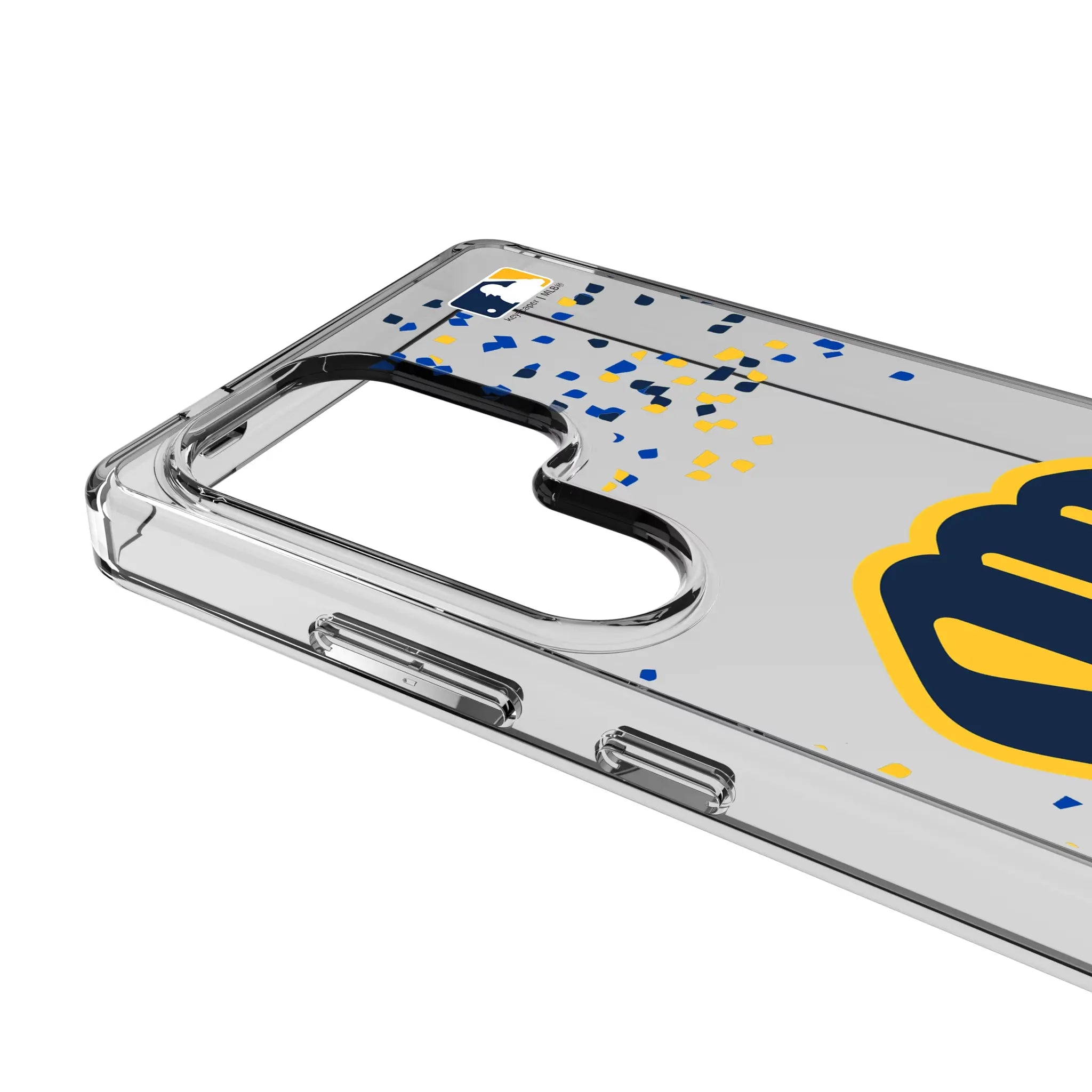 Milwaukee Brewers Confetti Clear Phone Case for Samsung Galaxy