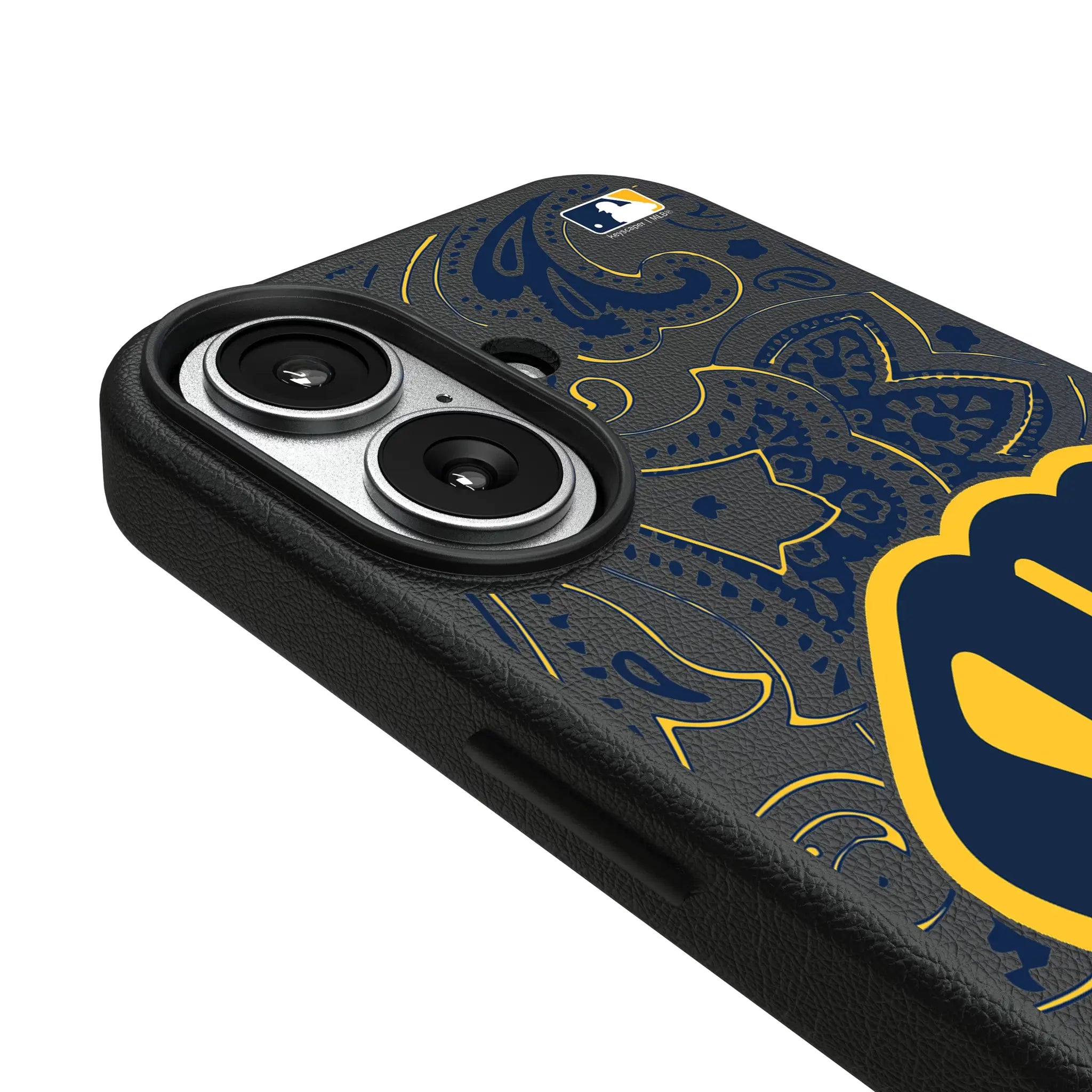 Milwaukee Brewers Paisley MagSafe Compatible Phone Case for Apple iPhone
