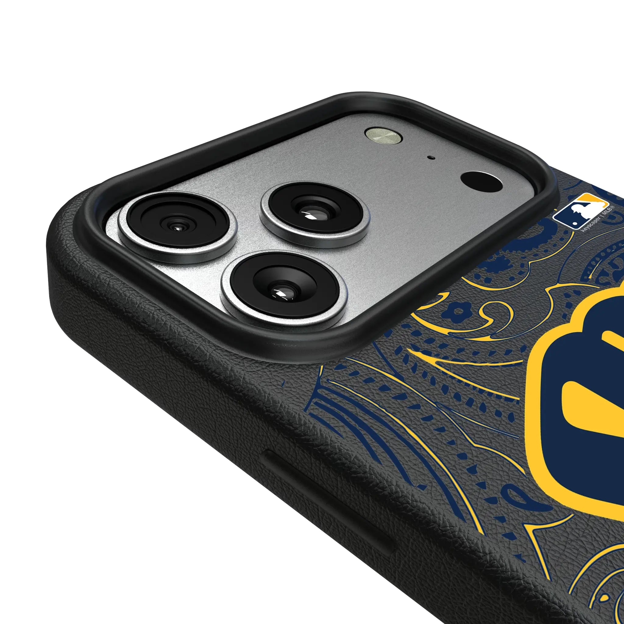Milwaukee Brewers Paisley MagSafe Compatible Phone Case for Apple iPhone