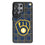 Milwaukee Brewers Plaid MagSafe Compatible Phone Case for Samsung Galaxy