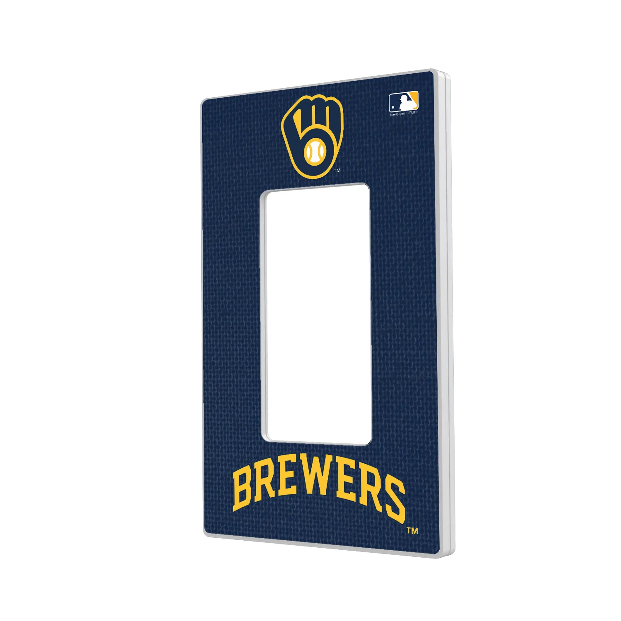 Milwaukee Brewers Solid Hidden-Screw Light Switch Plate