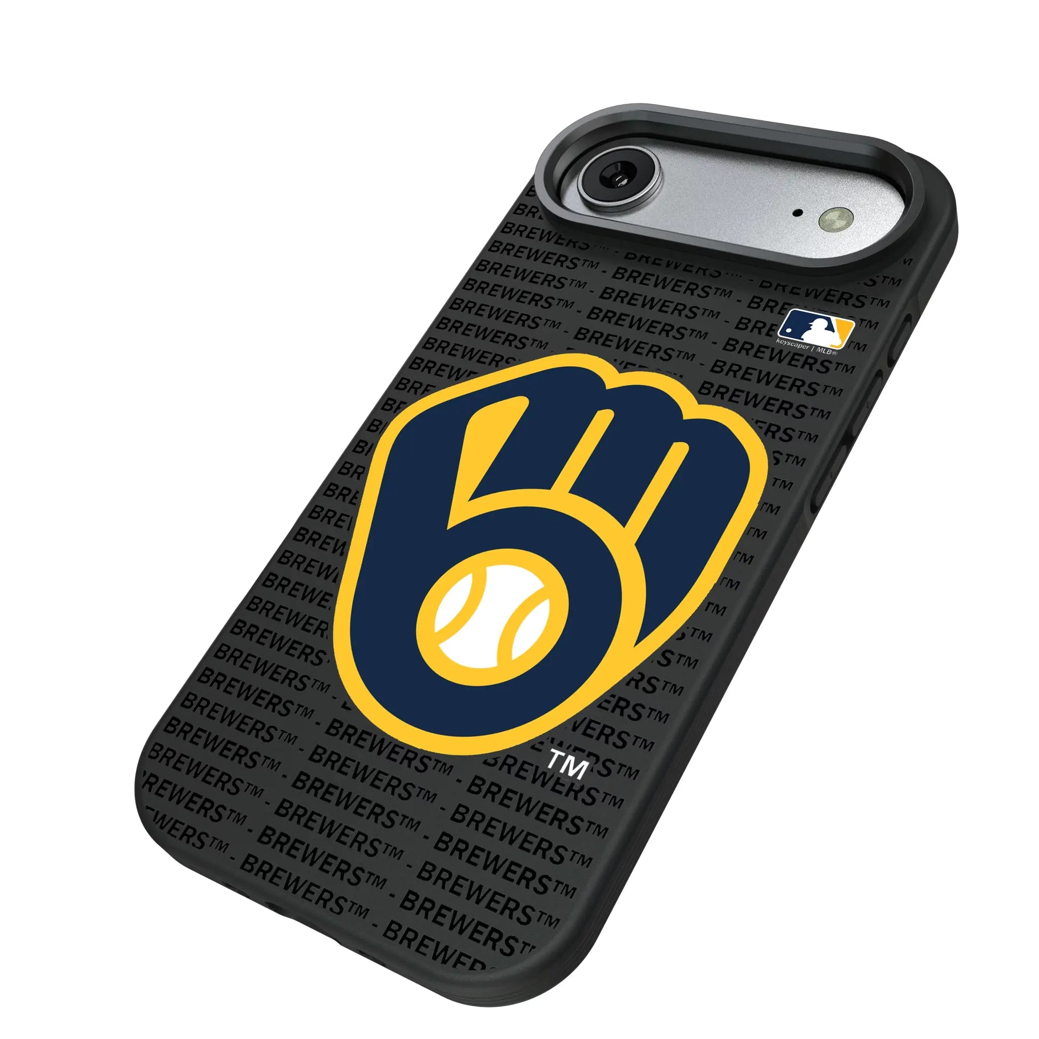 Milwaukee Brewers Text Backdrop Bump Phone Case