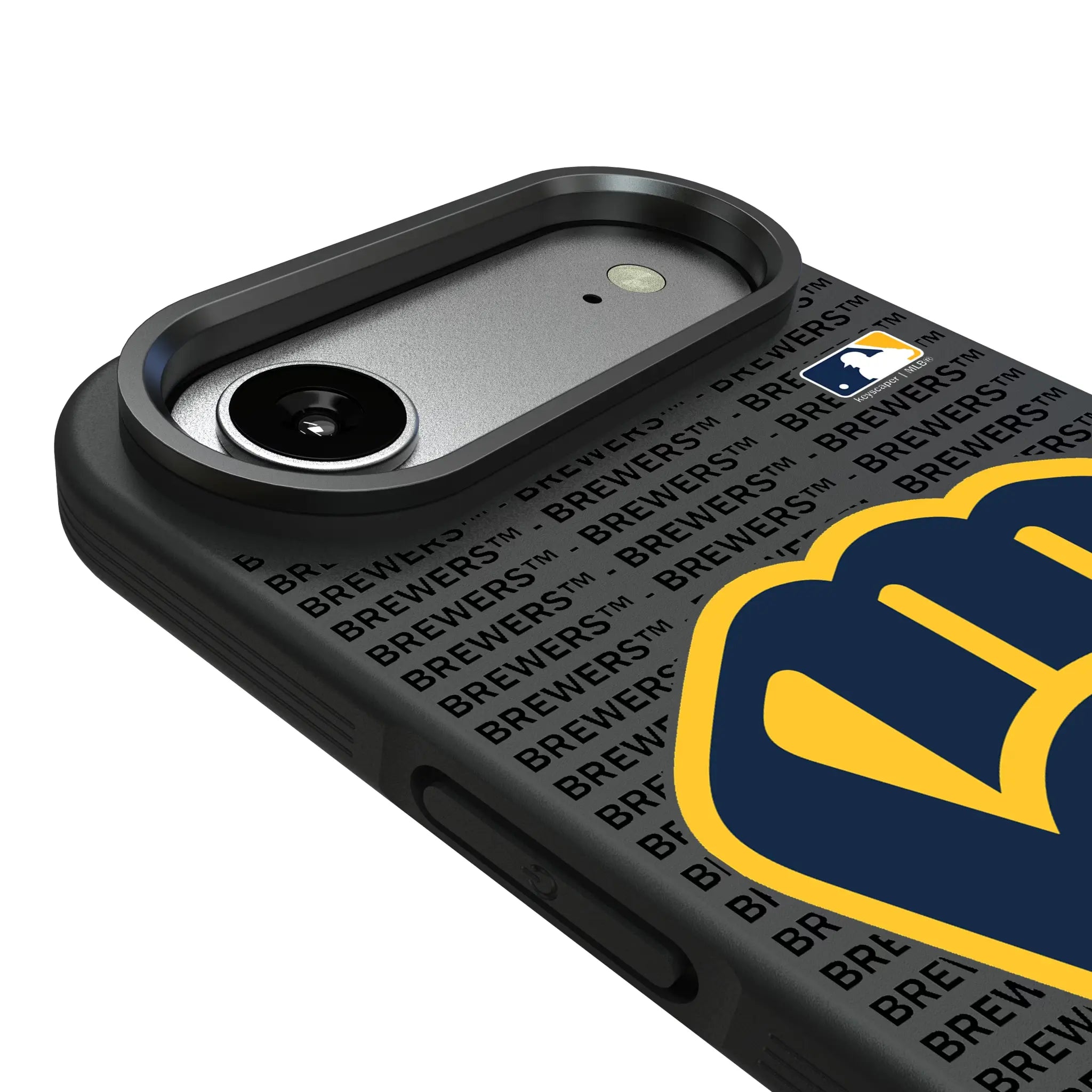 Milwaukee Brewers Text Backdrop Bump Phone Case