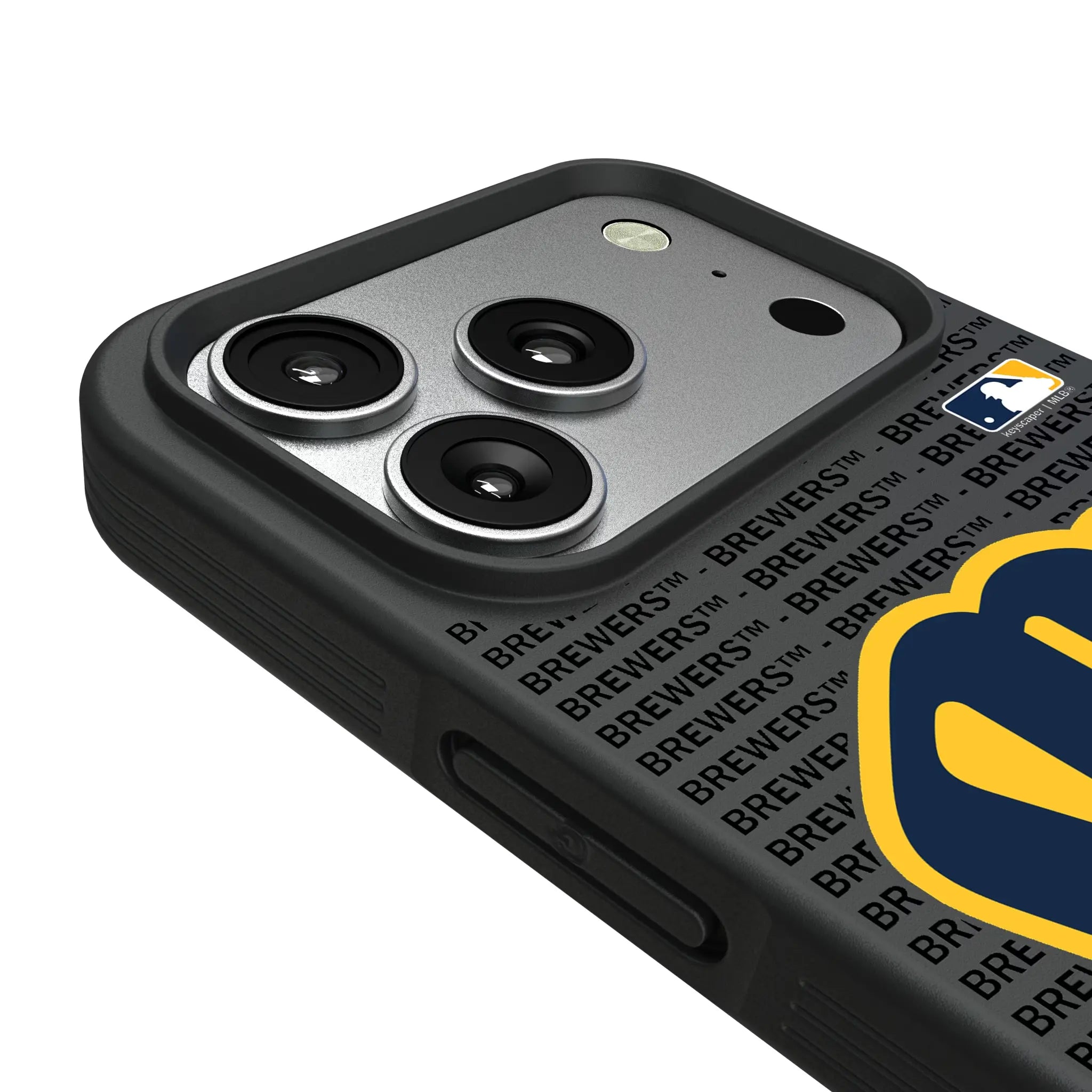 Milwaukee Brewers Text Backdrop Bump Phone Case