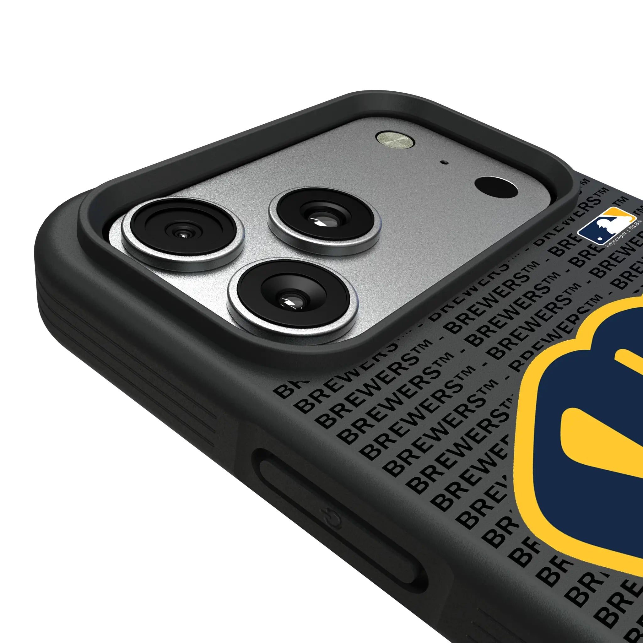Milwaukee Brewers Text Backdrop Bump Phone Case