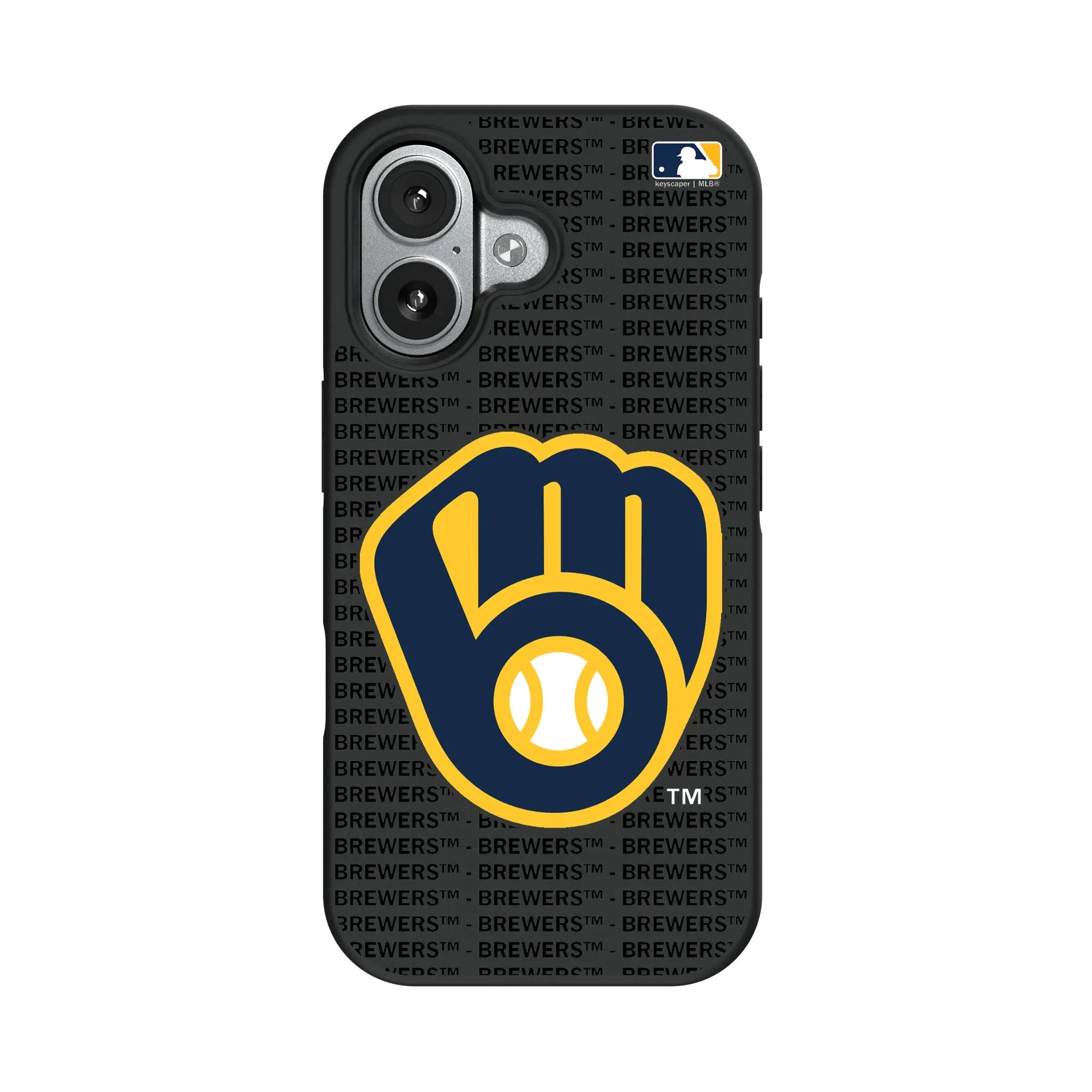 Milwaukee Brewers Text Backdrop Bump Phone Case