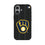 Milwaukee Brewers Text Backdrop MagSafe Compatible Phone Case for Apple iPhone