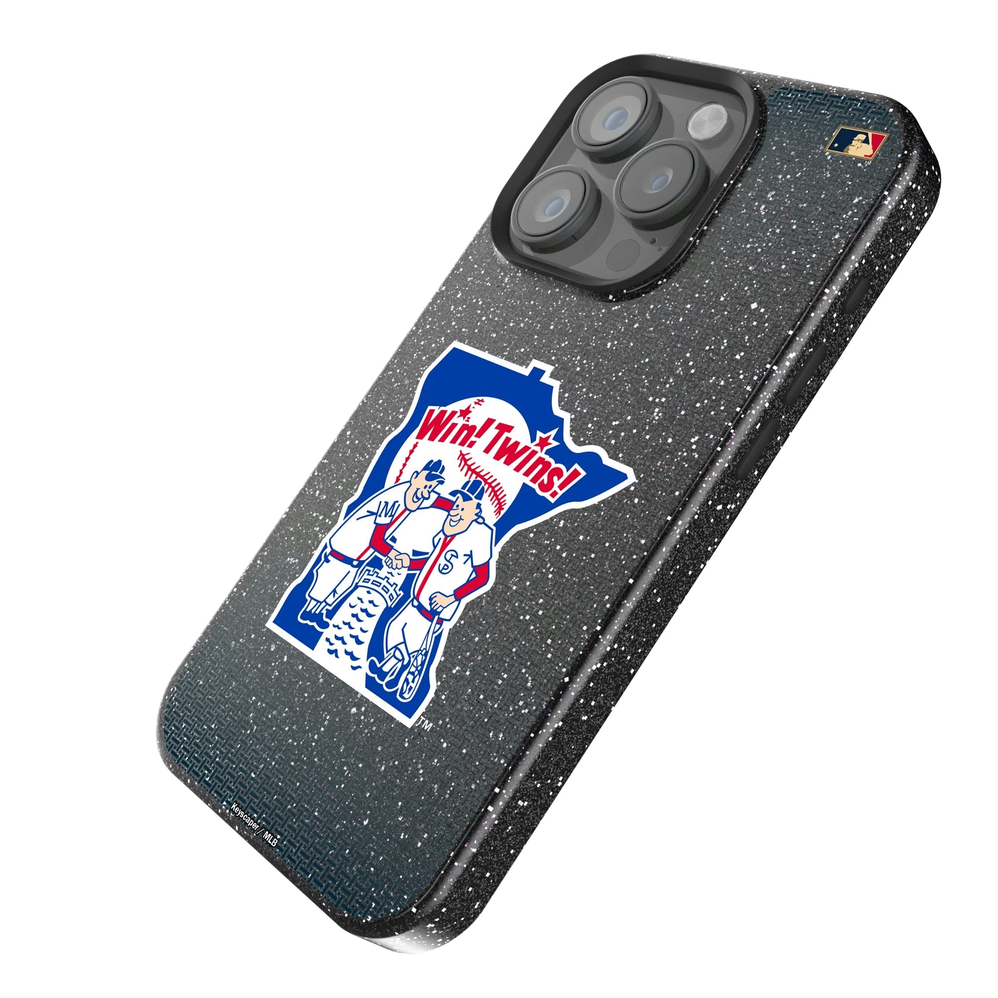 Minnesota Twins 1976-1986 - Cooperstown Collection Linen Bling Phone Case for Apple iPhone