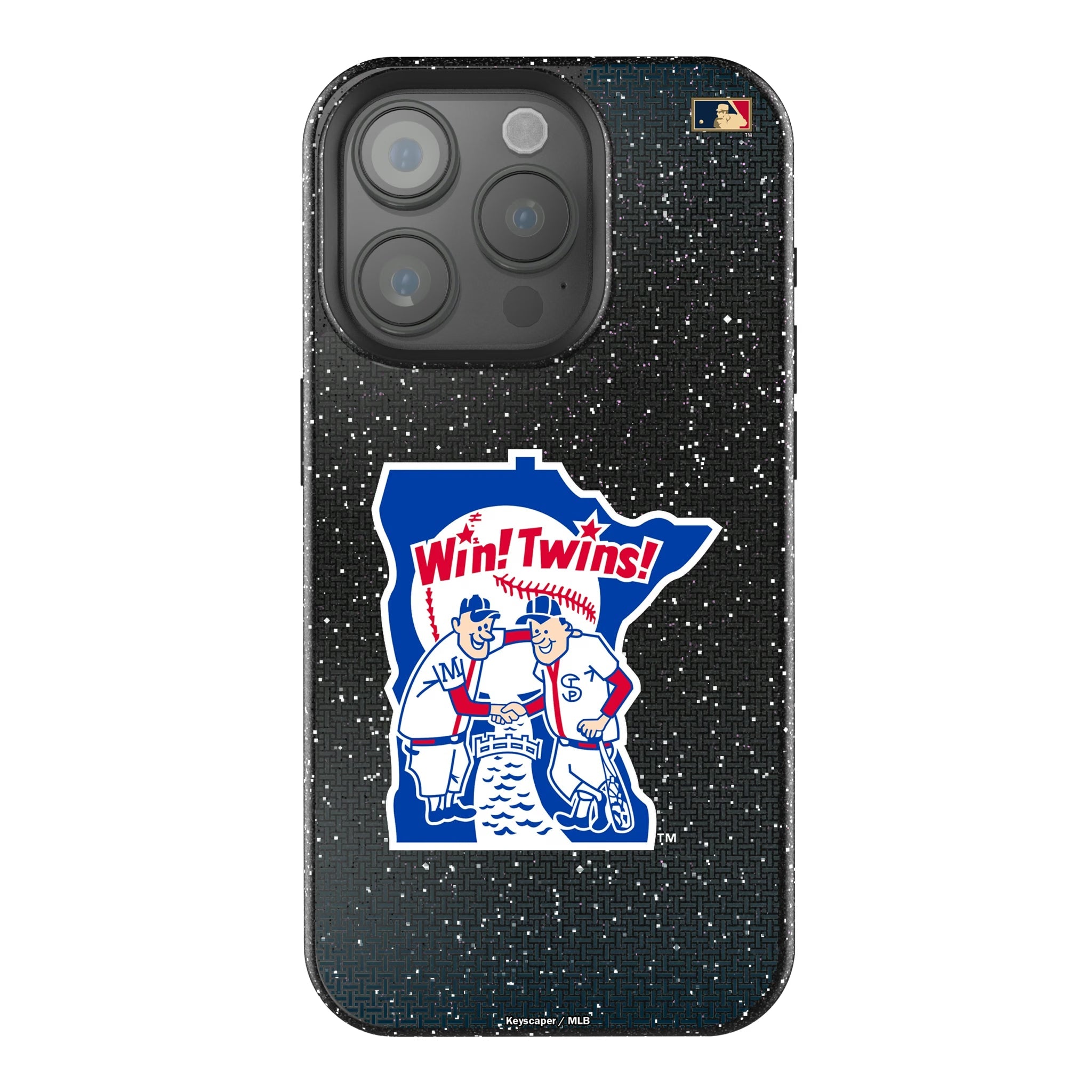 Minnesota Twins 1976-1986 - Cooperstown Collection Linen Bling Phone Case for Apple iPhone