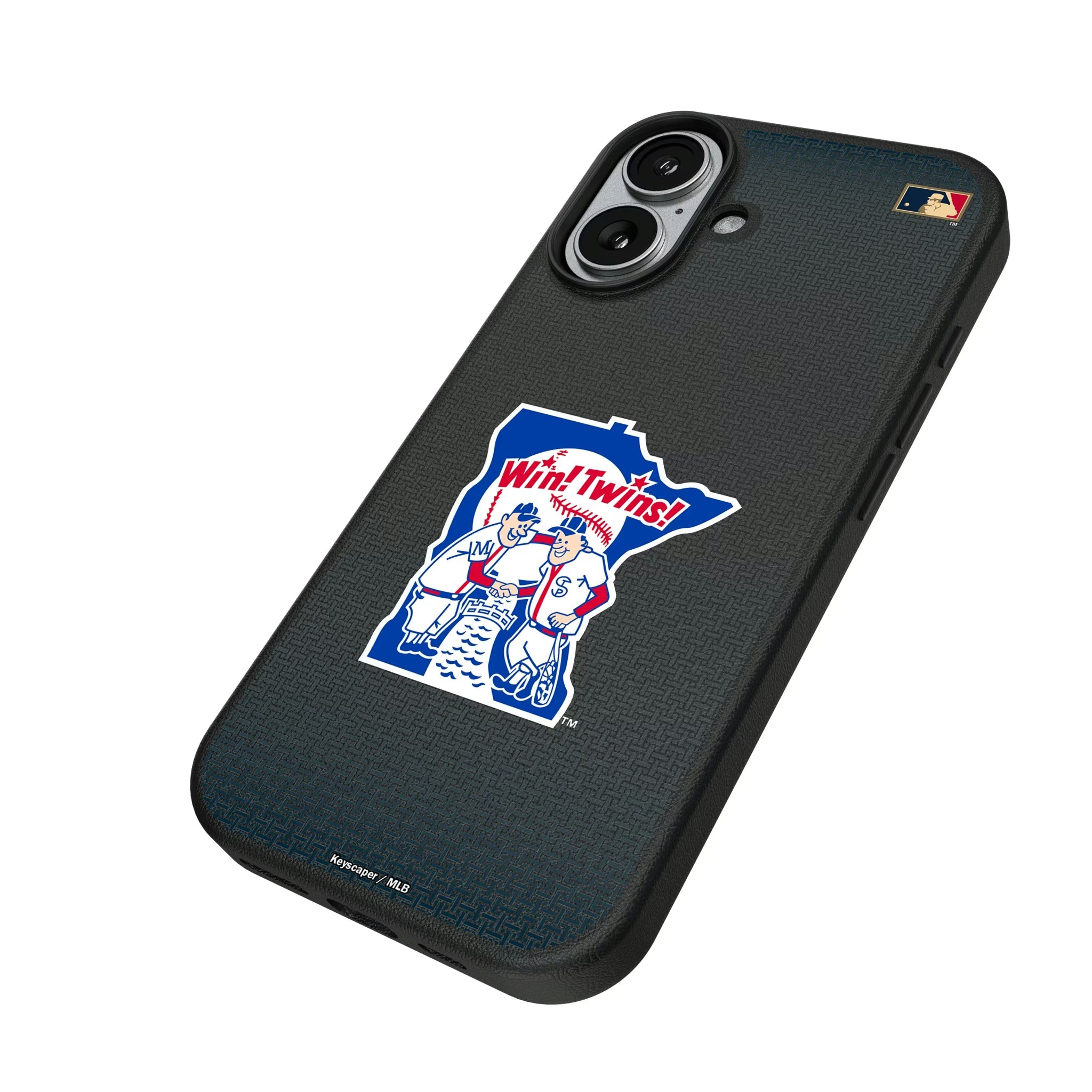 Minnesota Twins 1976-1986 - Cooperstown Collection Linen MagSafe Compatible Phone Case for Apple iPhone - Sports Gifts, Sports Memorabilia, Sports Collectibles, Fan Shop