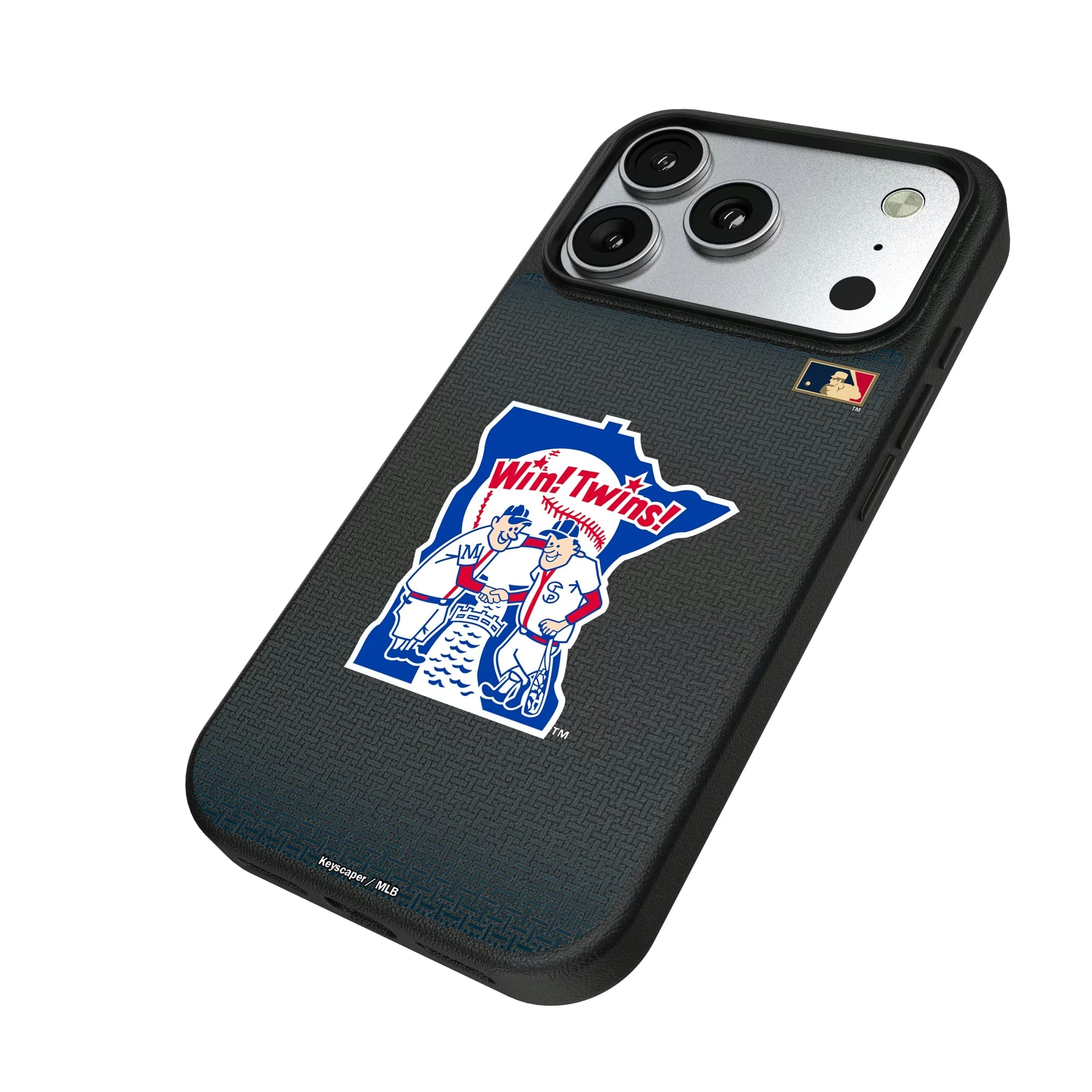 Minnesota Twins 1976-1986 - Cooperstown Collection Linen MagSafe Compatible Phone Case for Apple iPhone - Sports Gifts, Sports Memorabilia, Sports Collectibles, Fan Shop