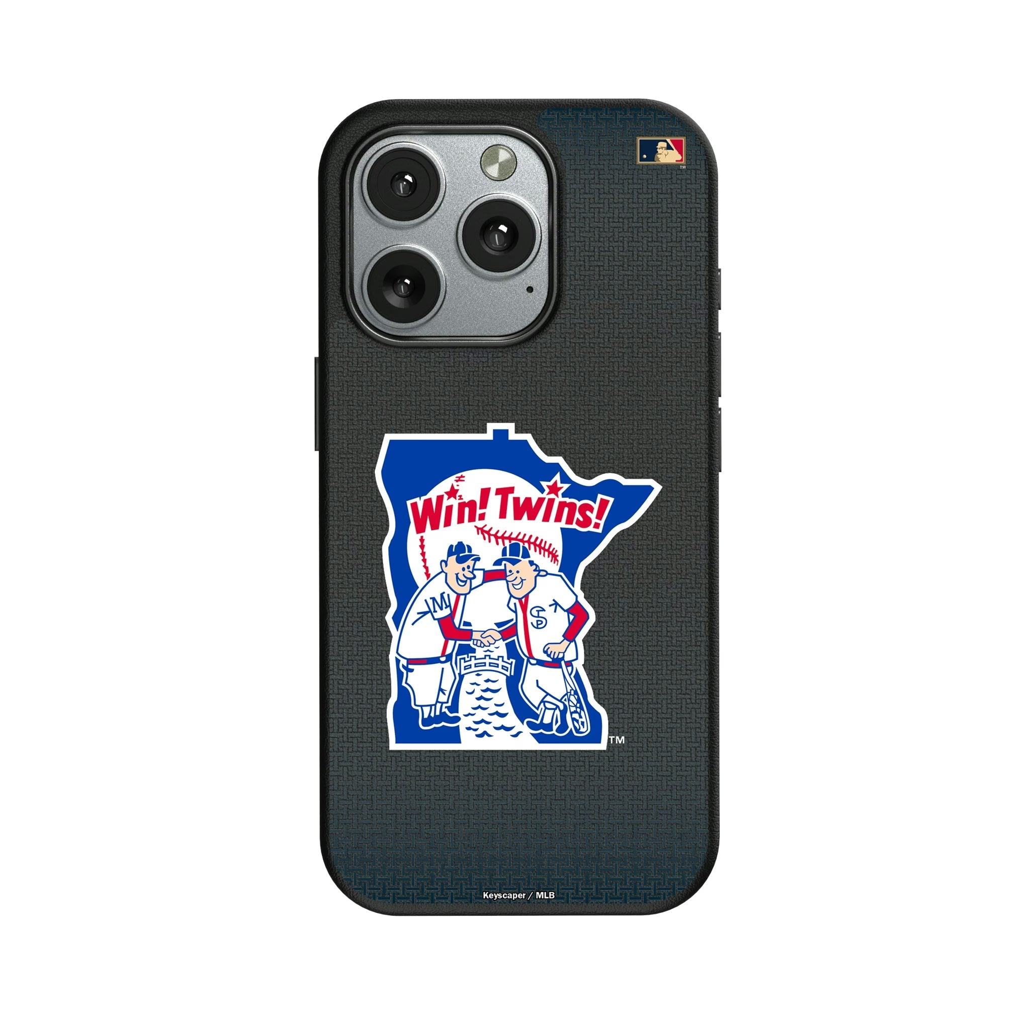 Minnesota Twins 1976-1986 - Cooperstown Collection Linen MagSafe Compatible Phone Case for Apple iPhone - Sports Gifts, Sports Memorabilia, Sports Collectibles, Fan Shop