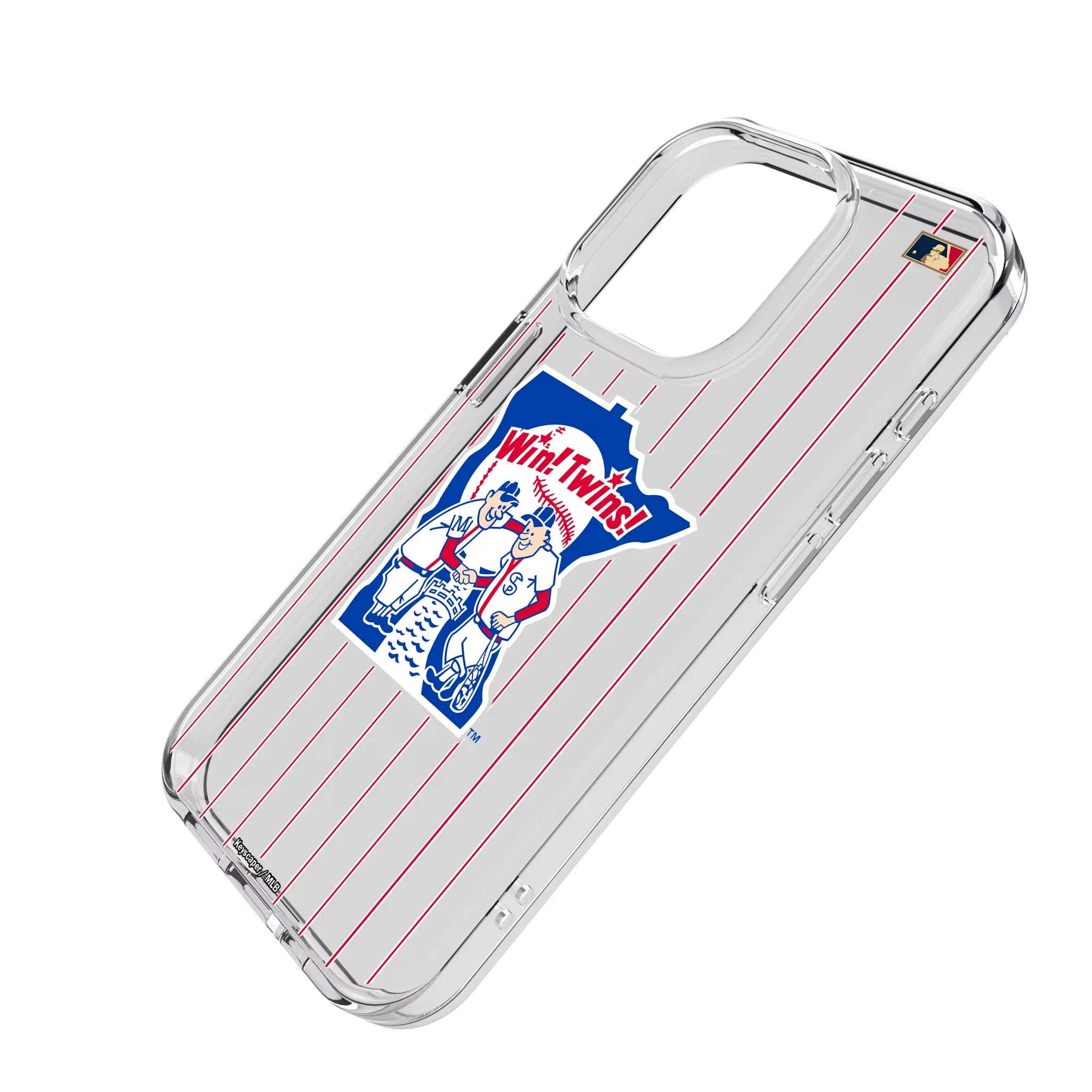 Minnesota Twins 1976-1986 - Cooperstown Collection Pinstripe Clear Phone Case for Apple iPhone