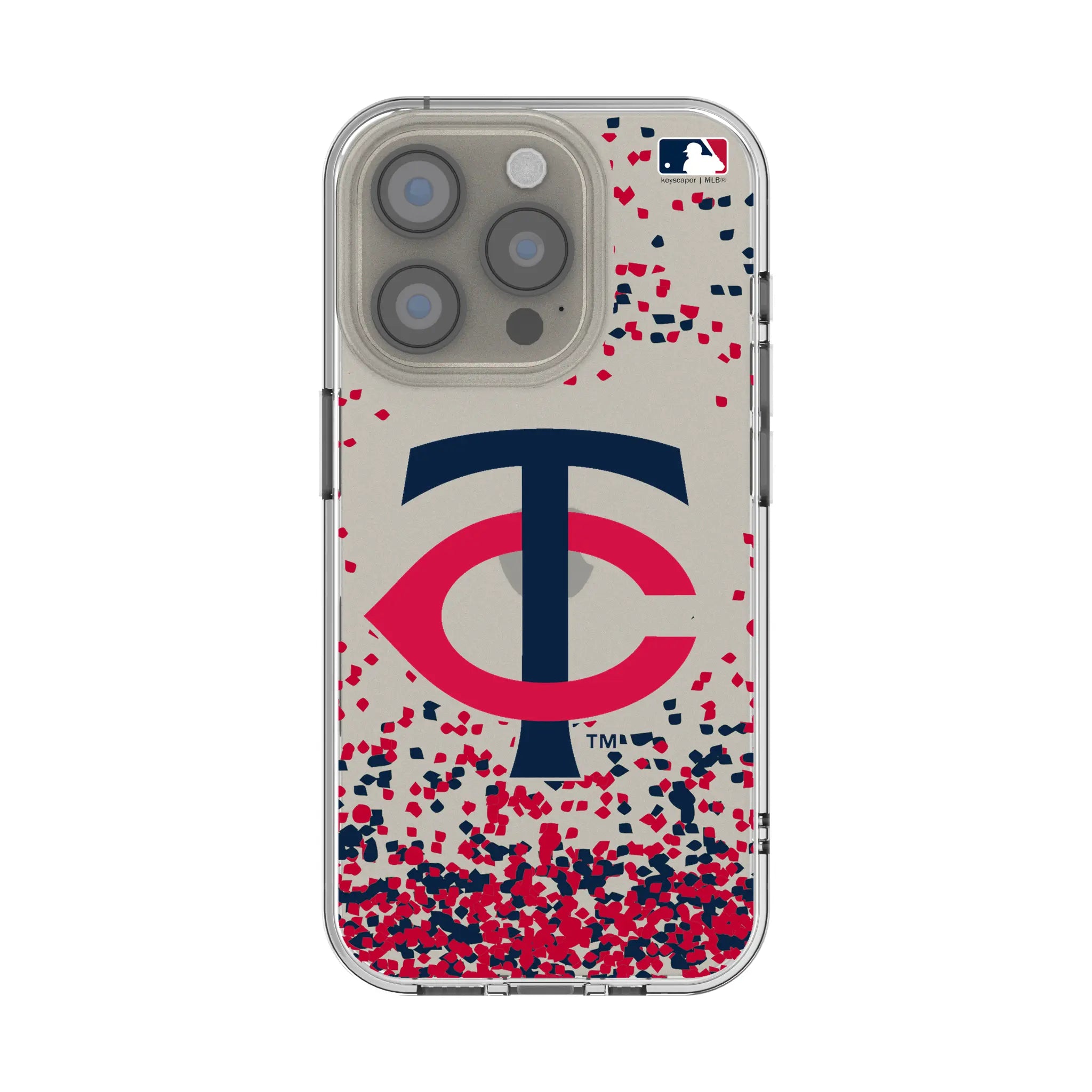 Minnesota Twins Confetti Clear Phone Case for Apple iPhone