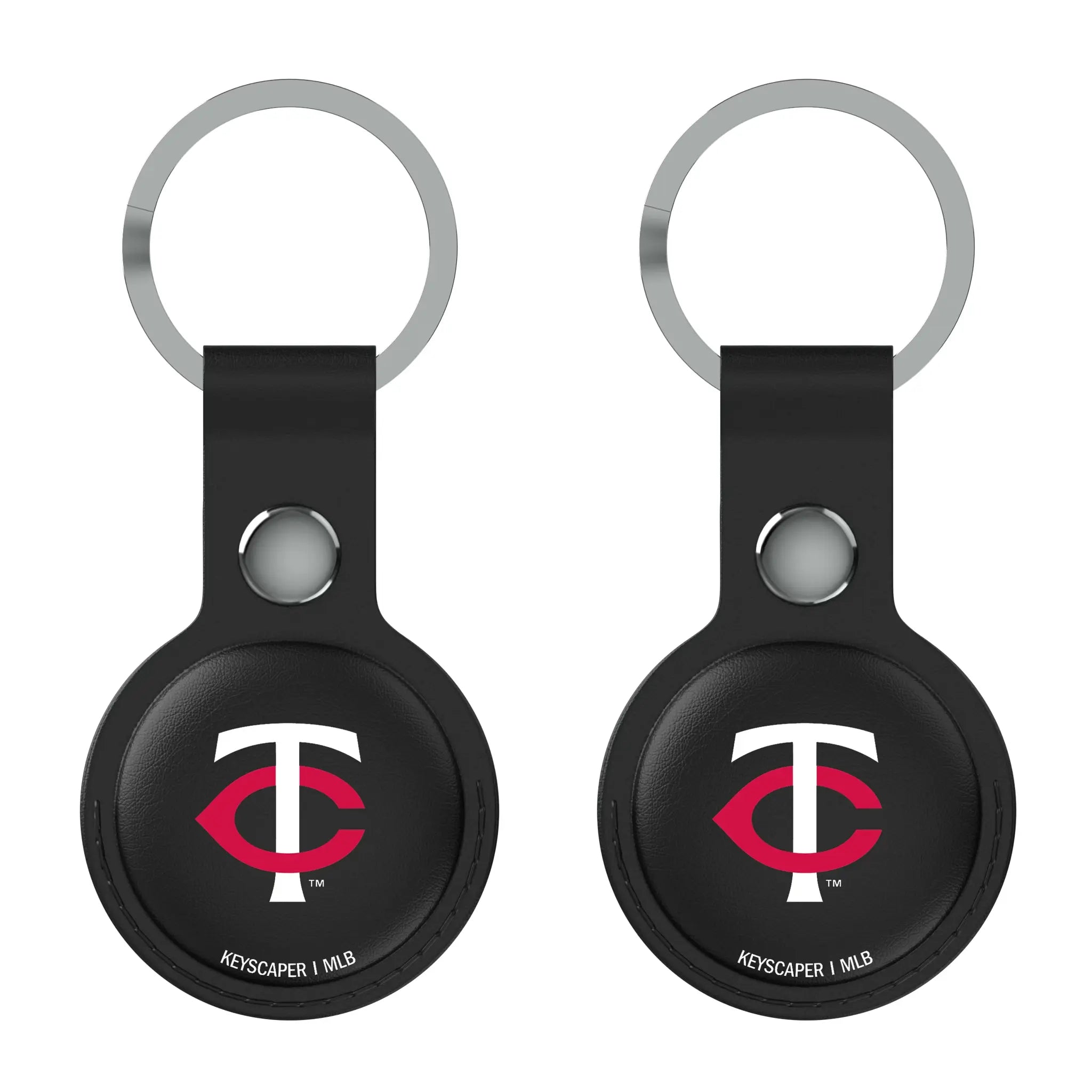 Minnesota Twins Insignia Black Airtag Holder 2-Pack
