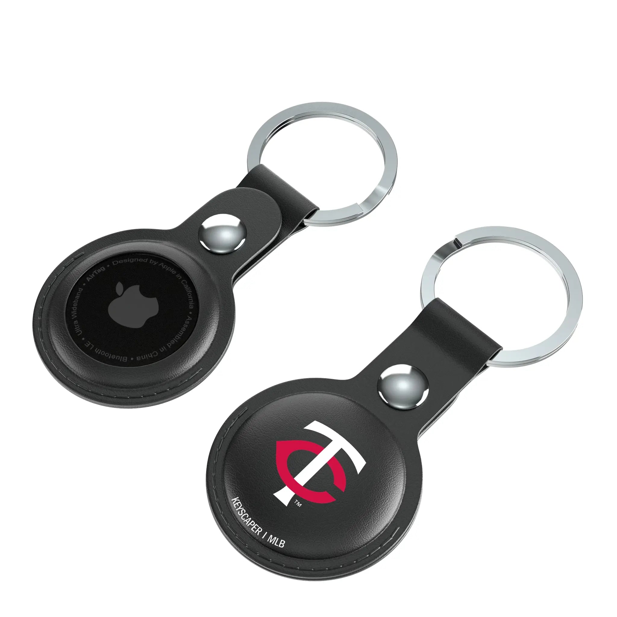 Minnesota Twins Insignia Black Airtag Holder 2-Pack